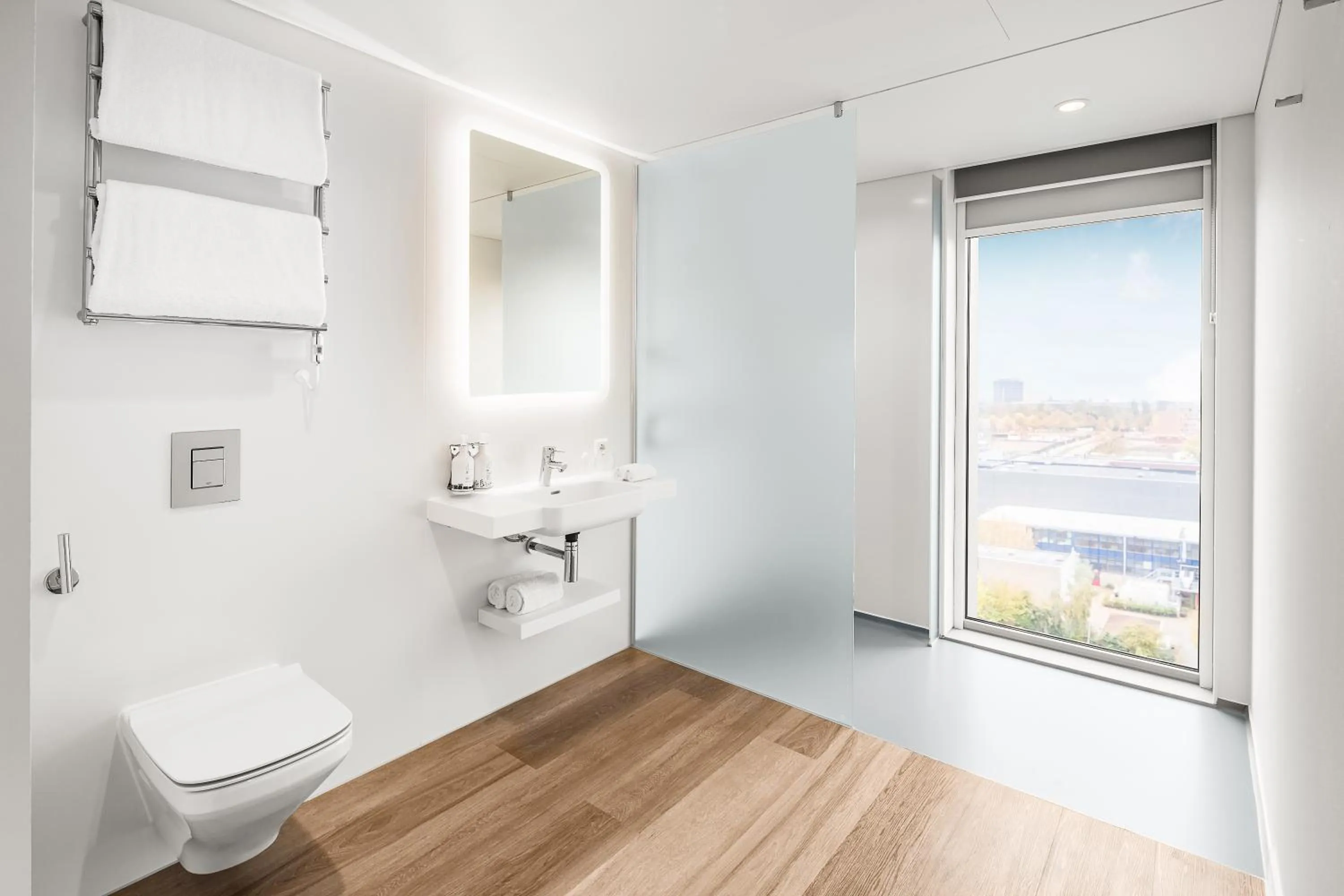 Shower in YOTEL Amsterdam