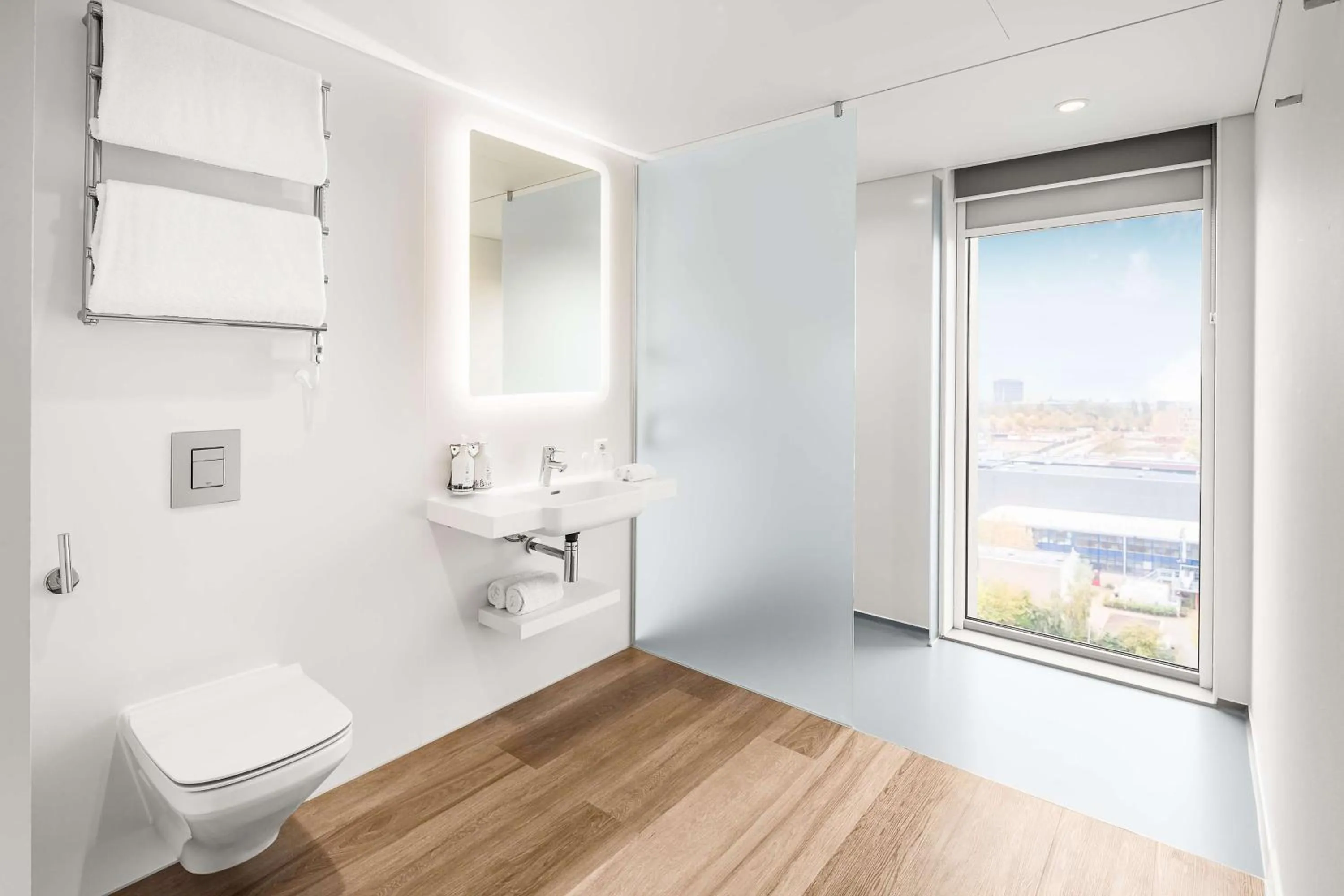 Bathroom in YOTEL Amsterdam