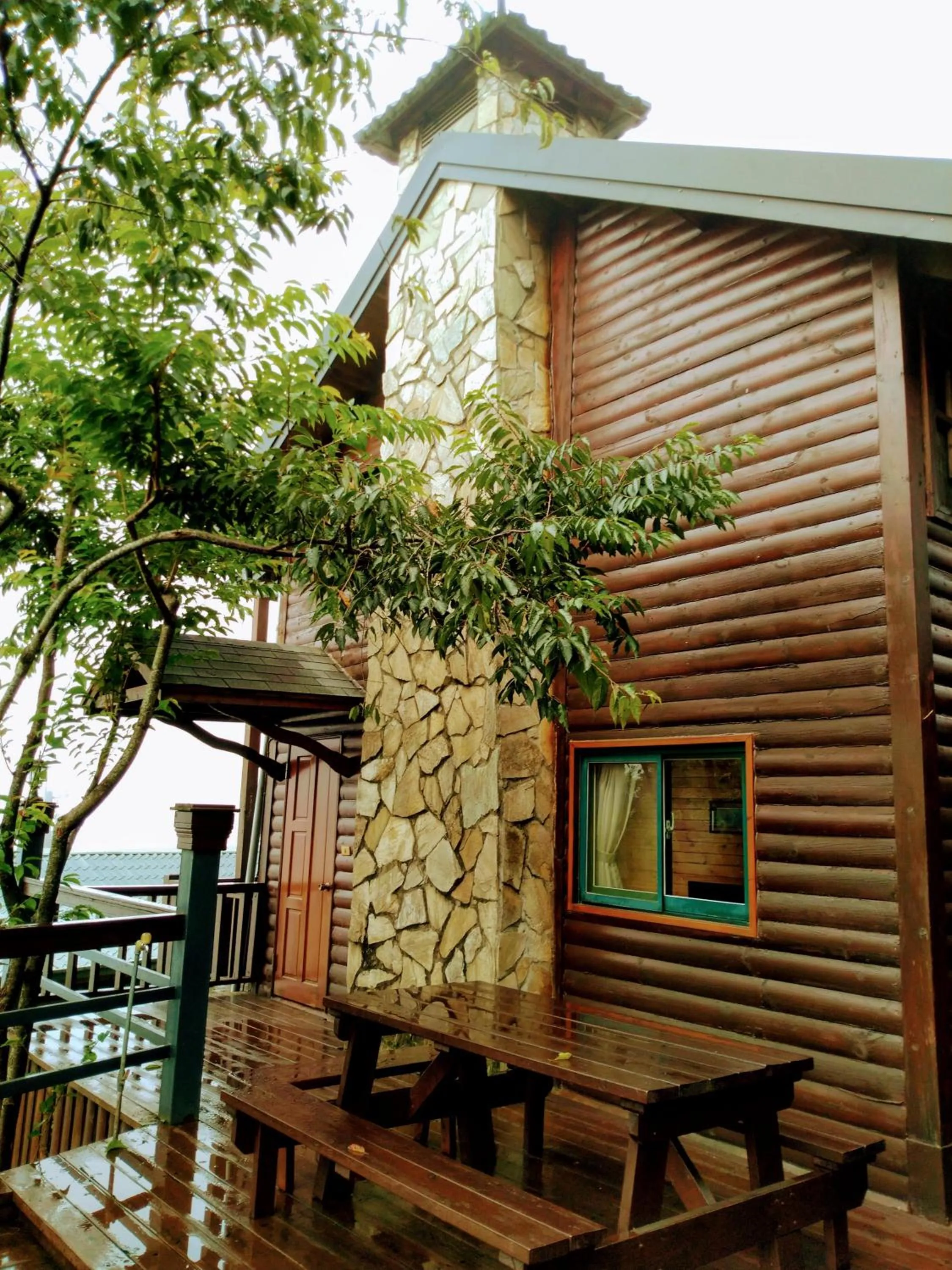 Patio in Cloud Falls Resort