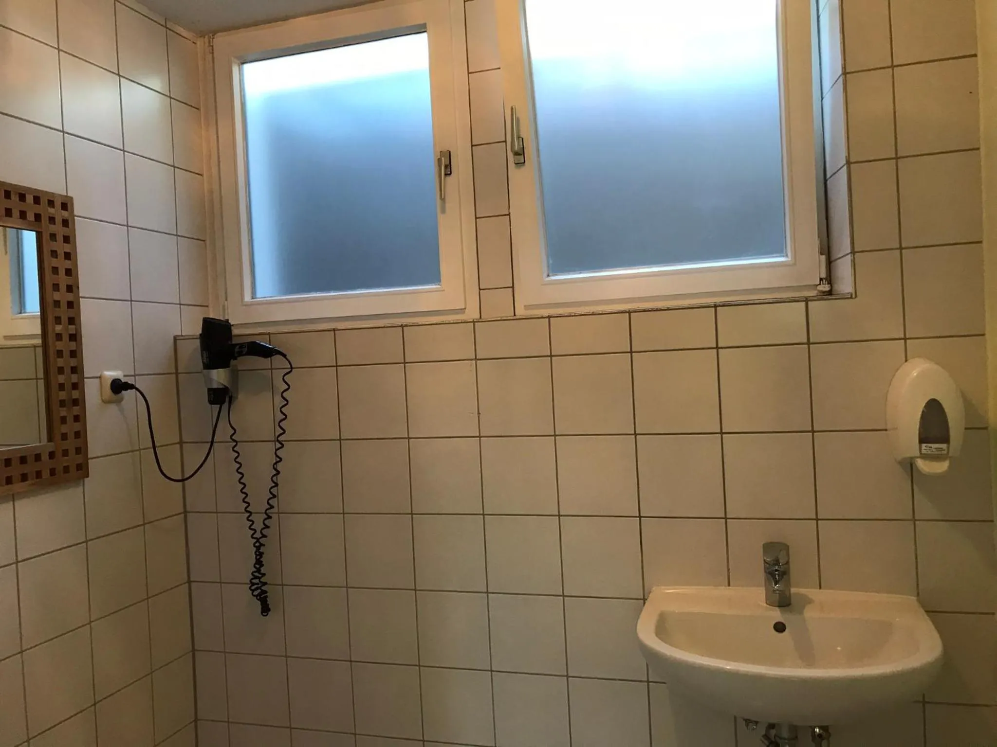 Shower in Gästehaus Sandra