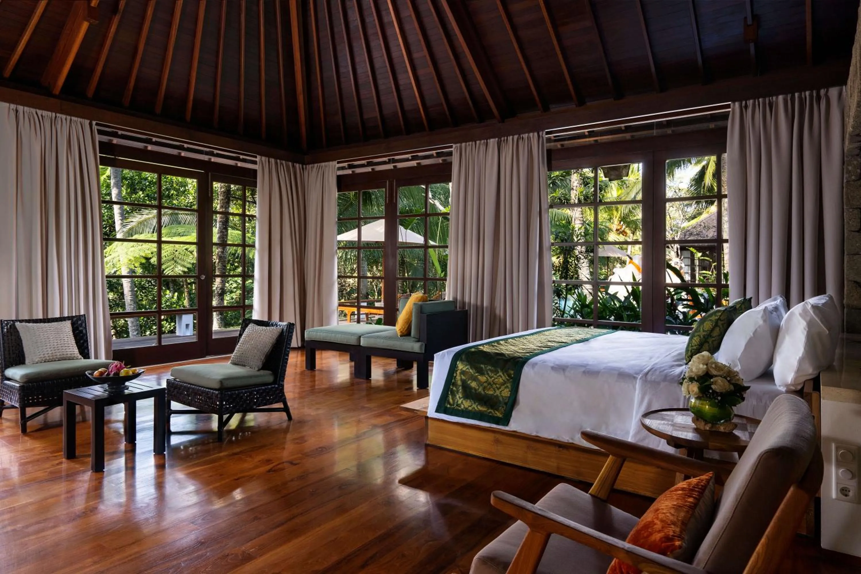 View (from property/room), Bed in Uma Giri Villas Ubud by GenuineHost