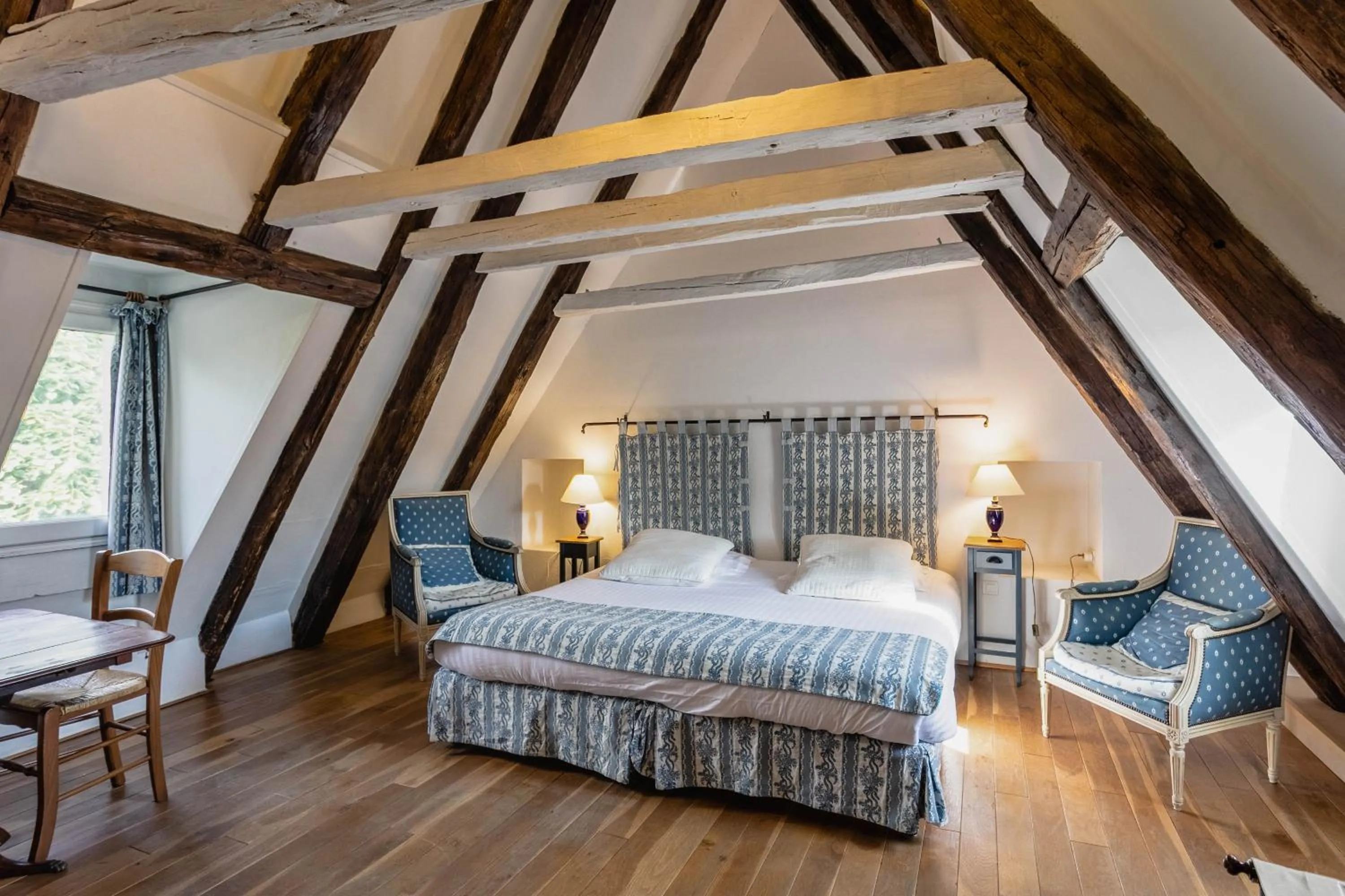 Photo of the whole room, Bed in Hôtel de la Ferme Lamy
