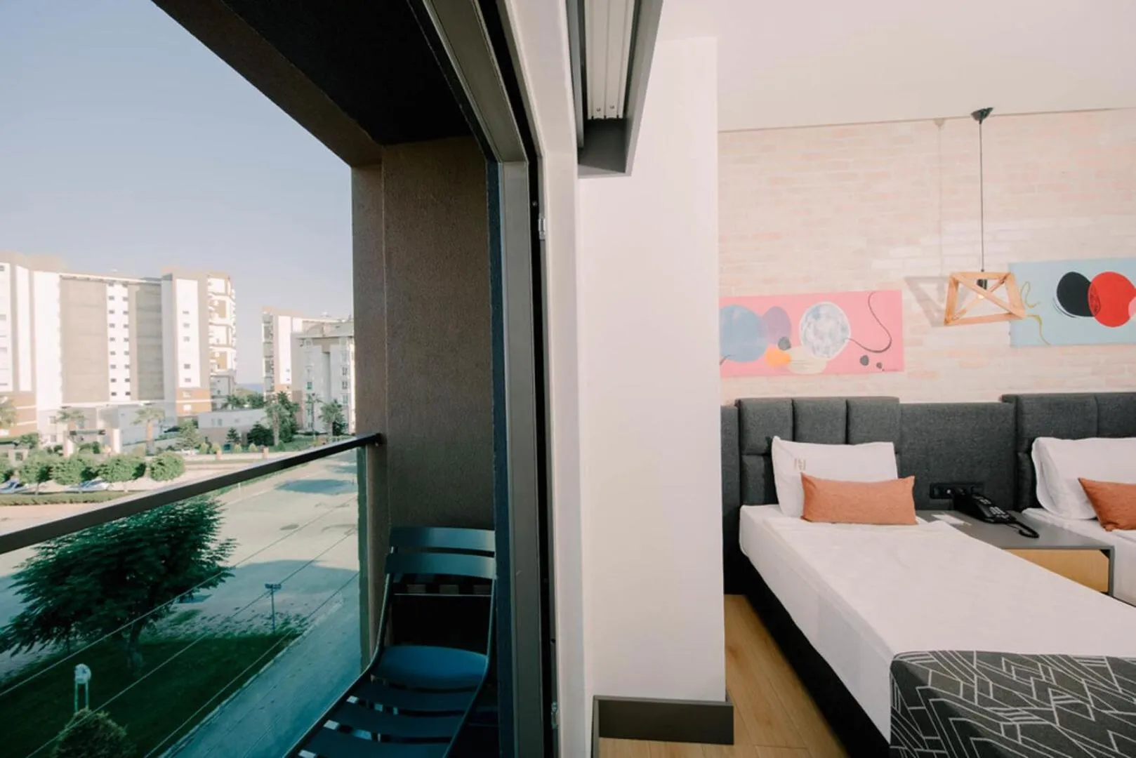 View (from property/room), Bed in Laren Sea Side Hotel Spa