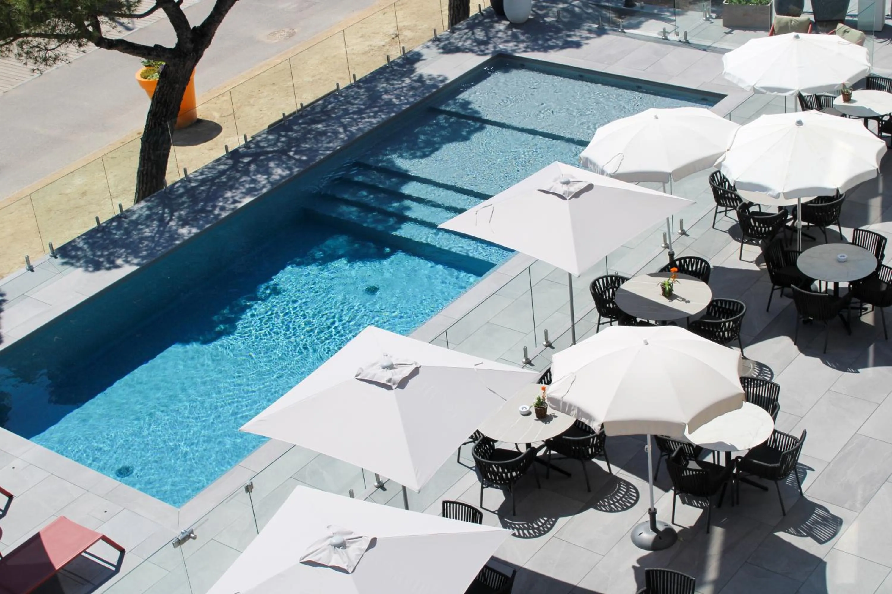 Patio in The Originals Boutique, Hôtel Neptune, Montpellier Sud