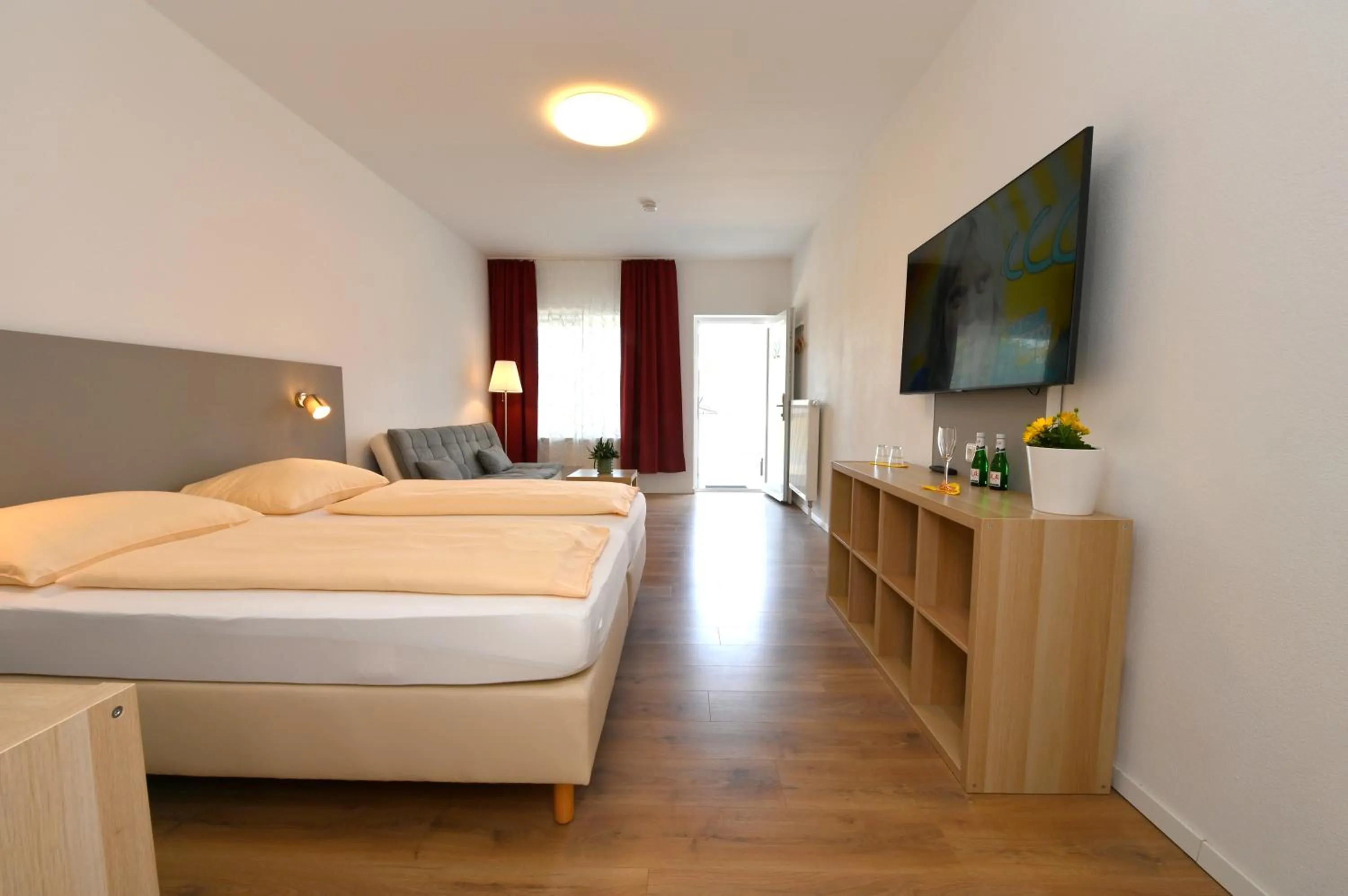Bed in Hotel Garni Pension Gambrinus
