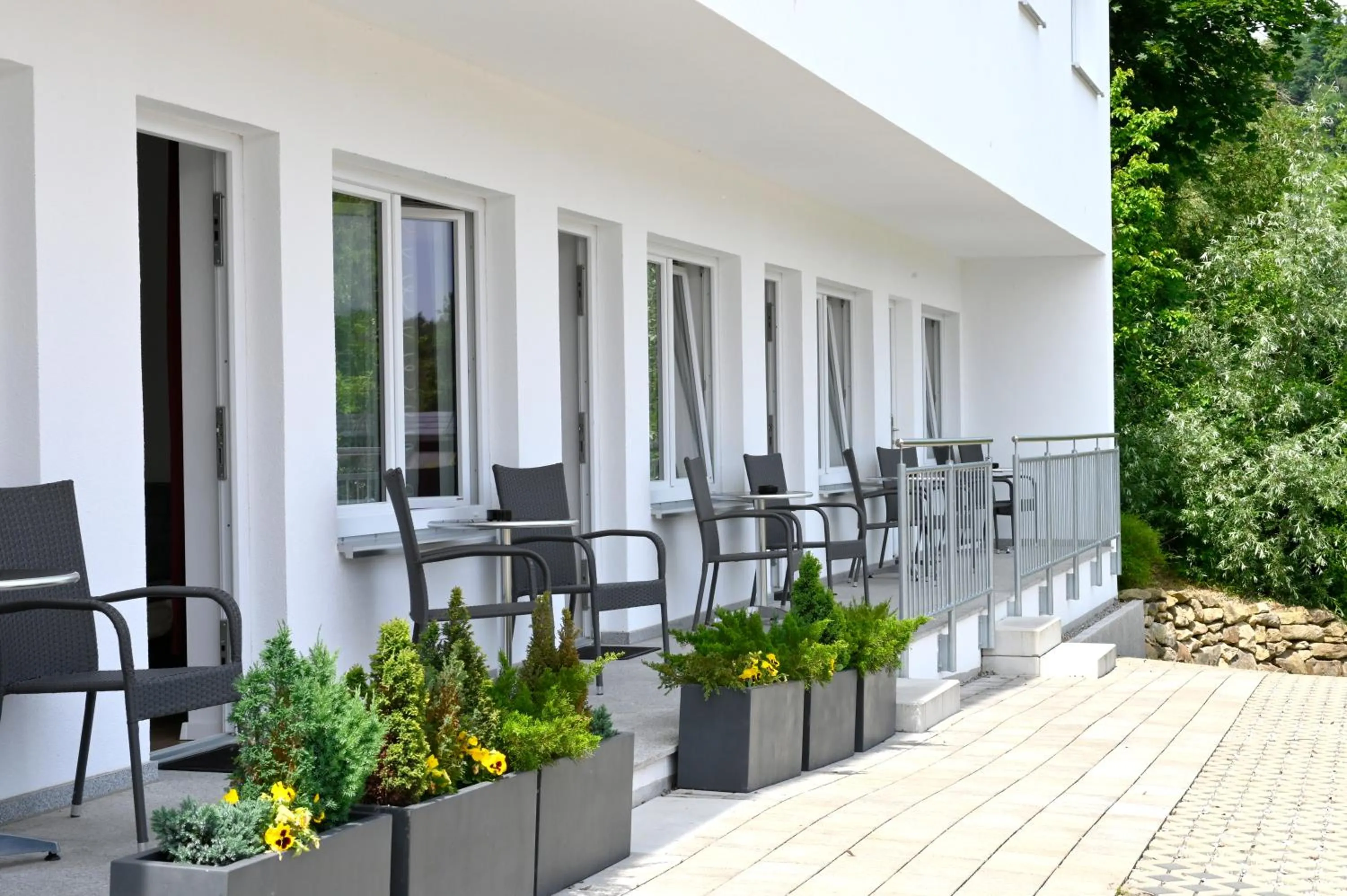 Balcony/Terrace in Hotel Garni Pension Gambrinus