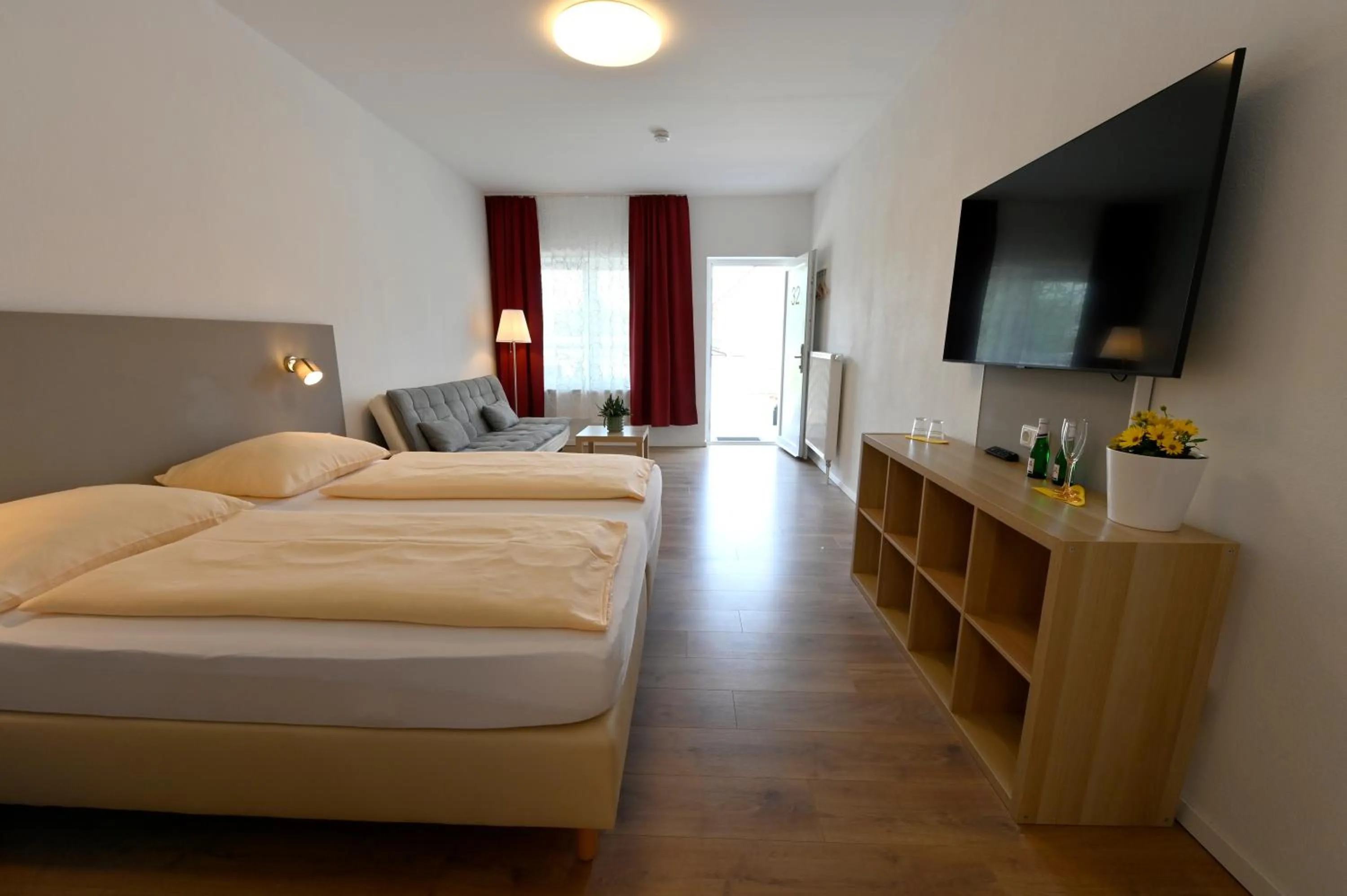 Bed in Hotel Garni Pension Gambrinus