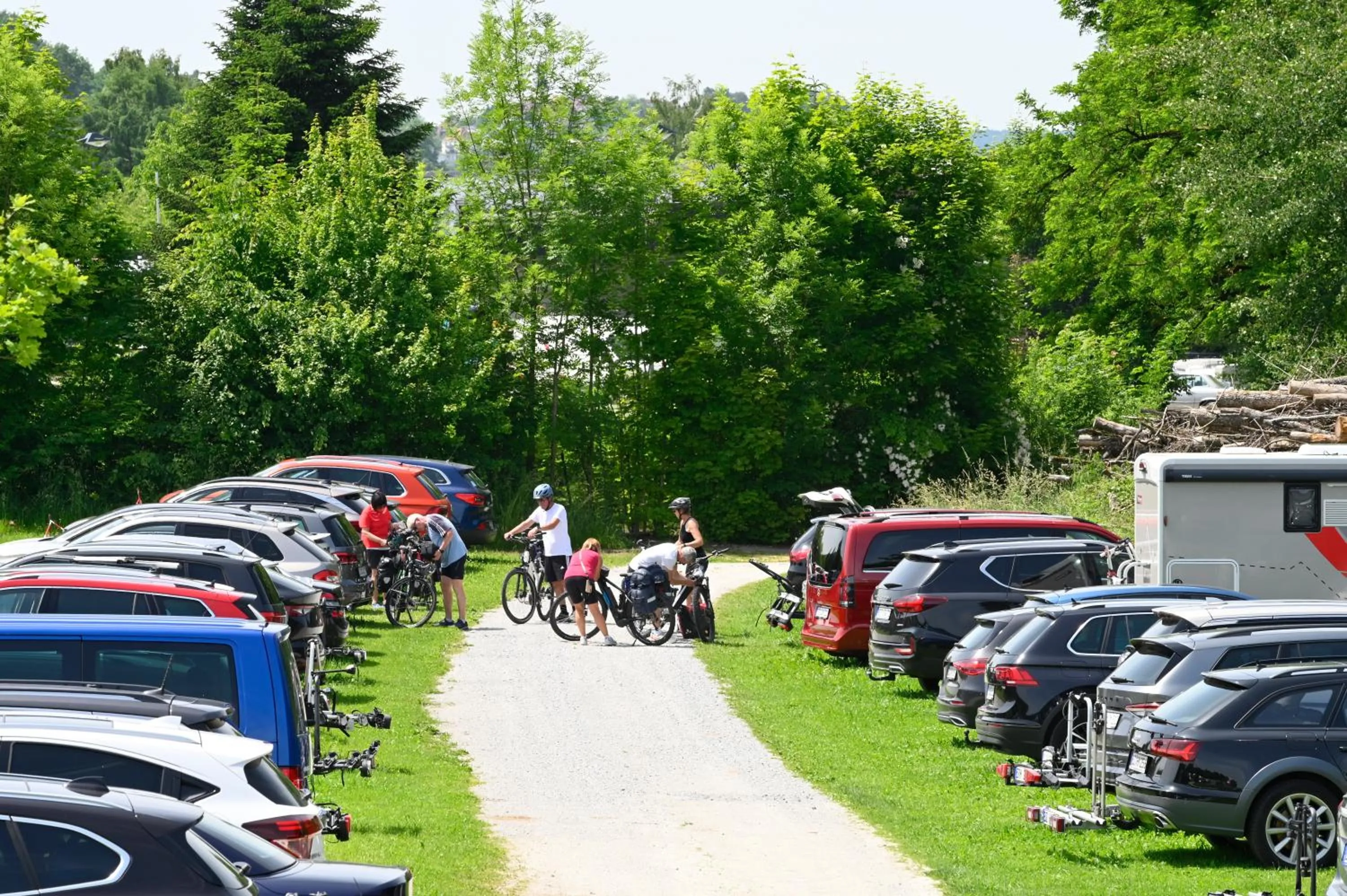 Parking in Hotel Garni Pension Gambrinus