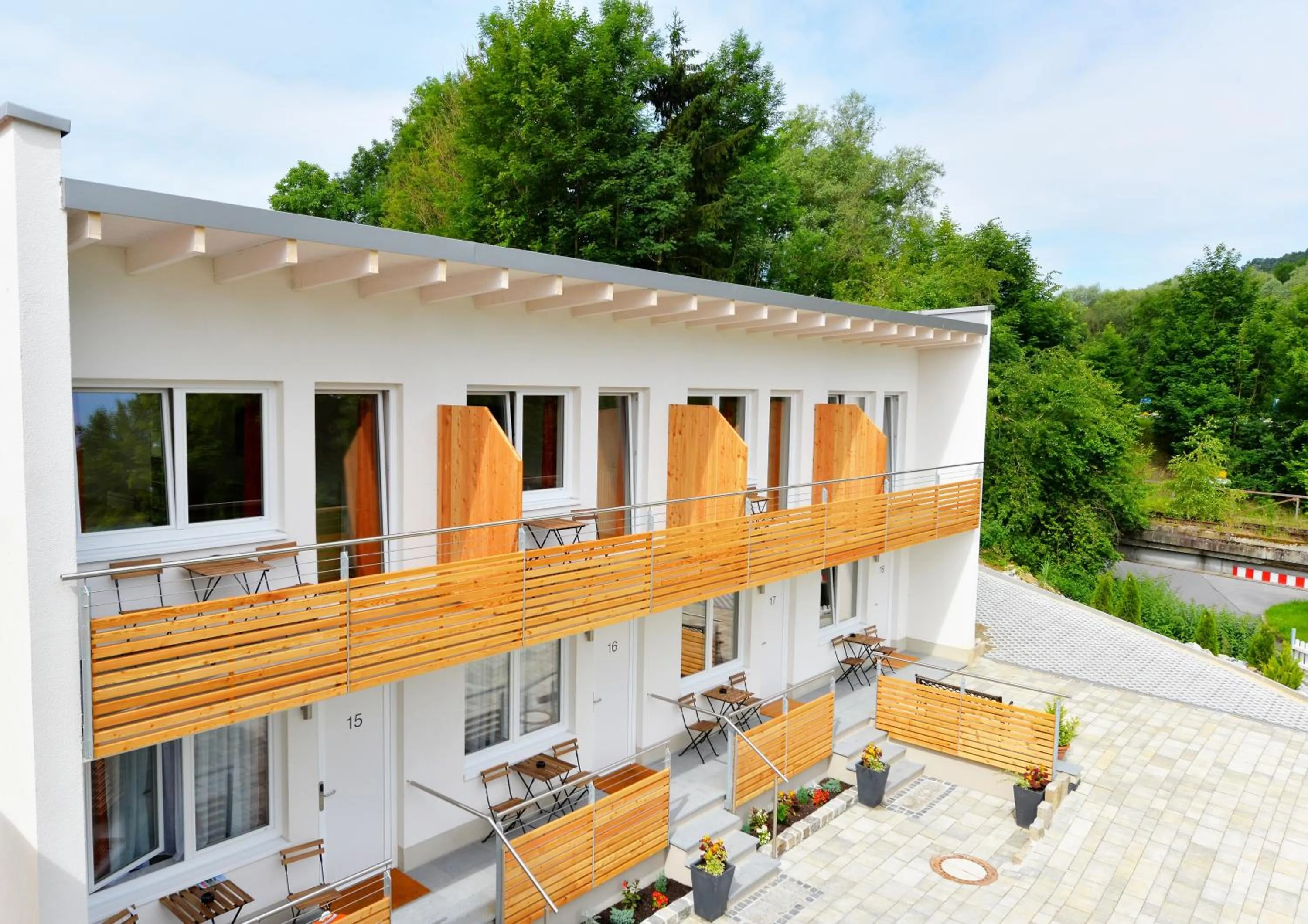 Patio in Hotel Garni Pension Gambrinus
