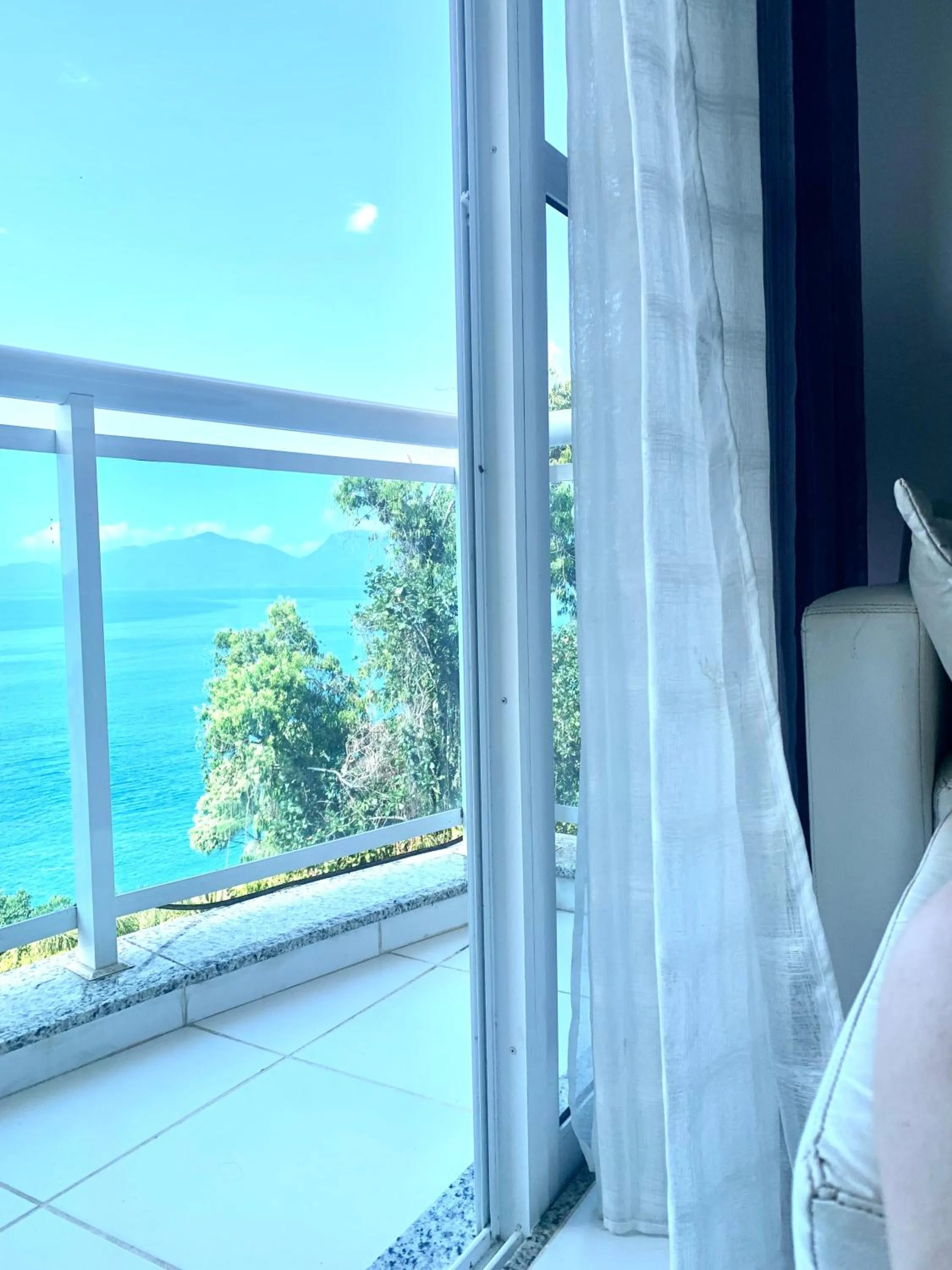 Balcony/Terrace, Bed in Mangaratiba Porto Real Suíte