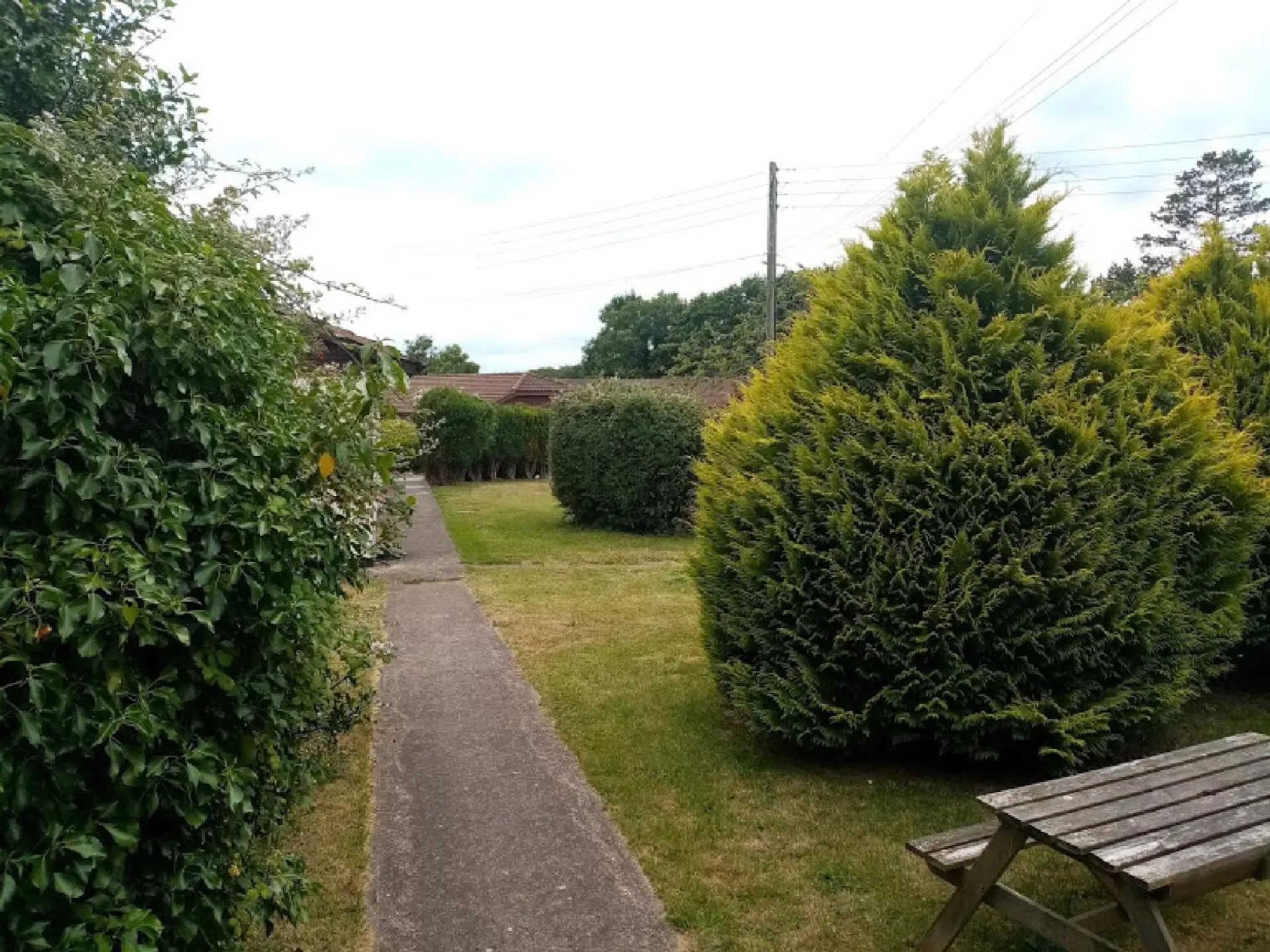 Garden view in Bray Cottage