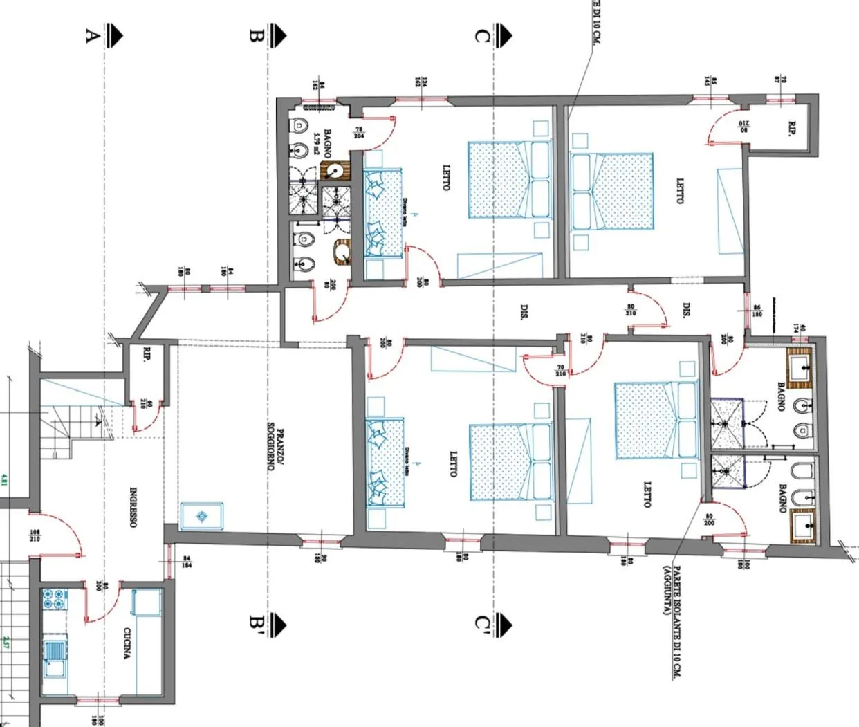 Floor plan in Vicolo Folletto Home