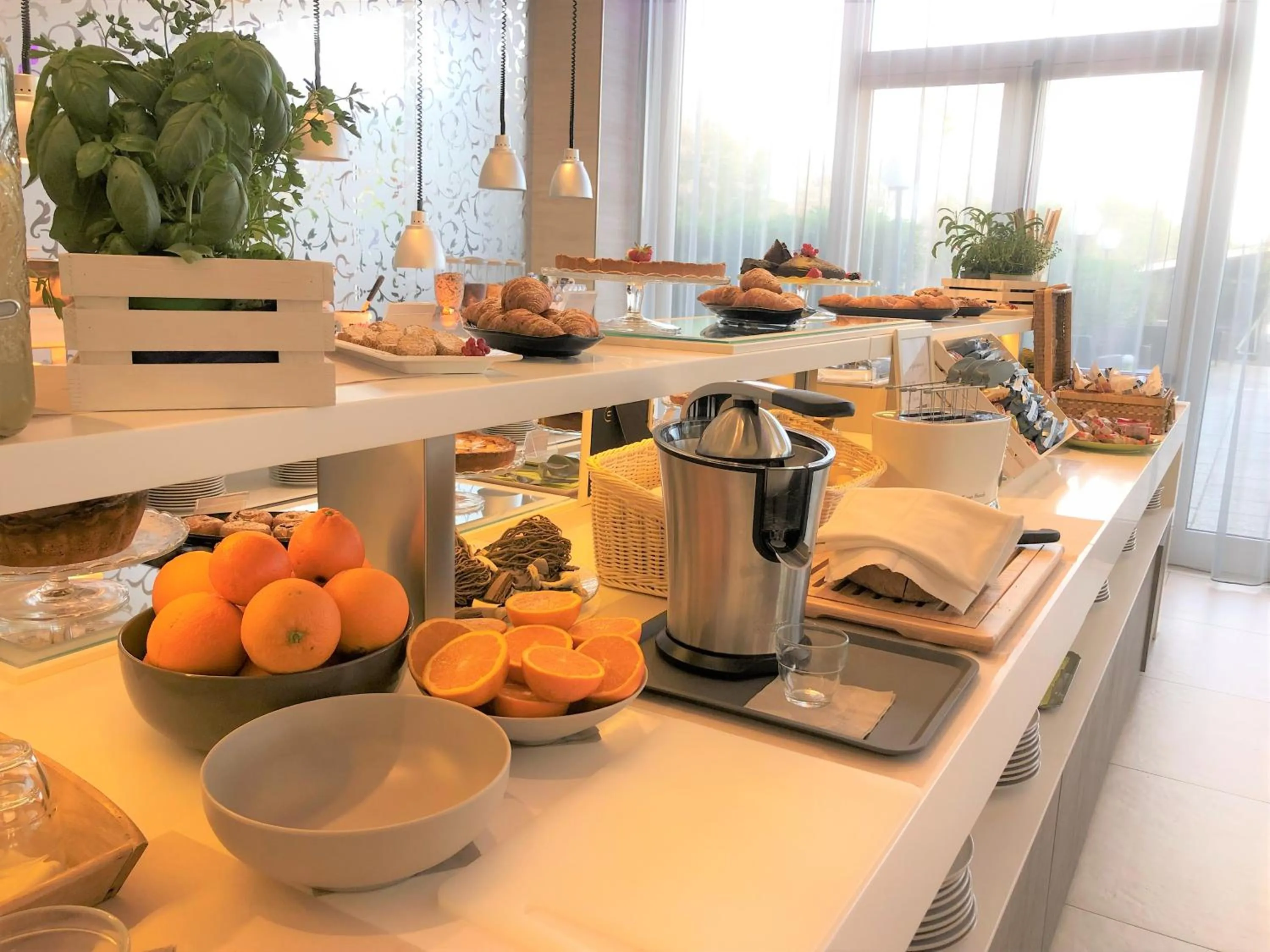 Buffet breakfast in Hotel Liberty Beach - Parking & Beach