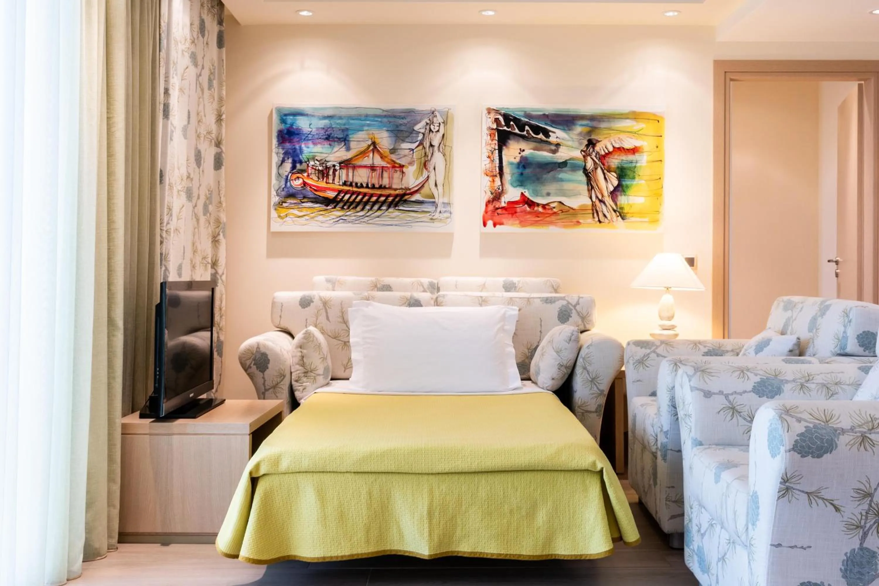 Bed in Princess Kyniska Suites