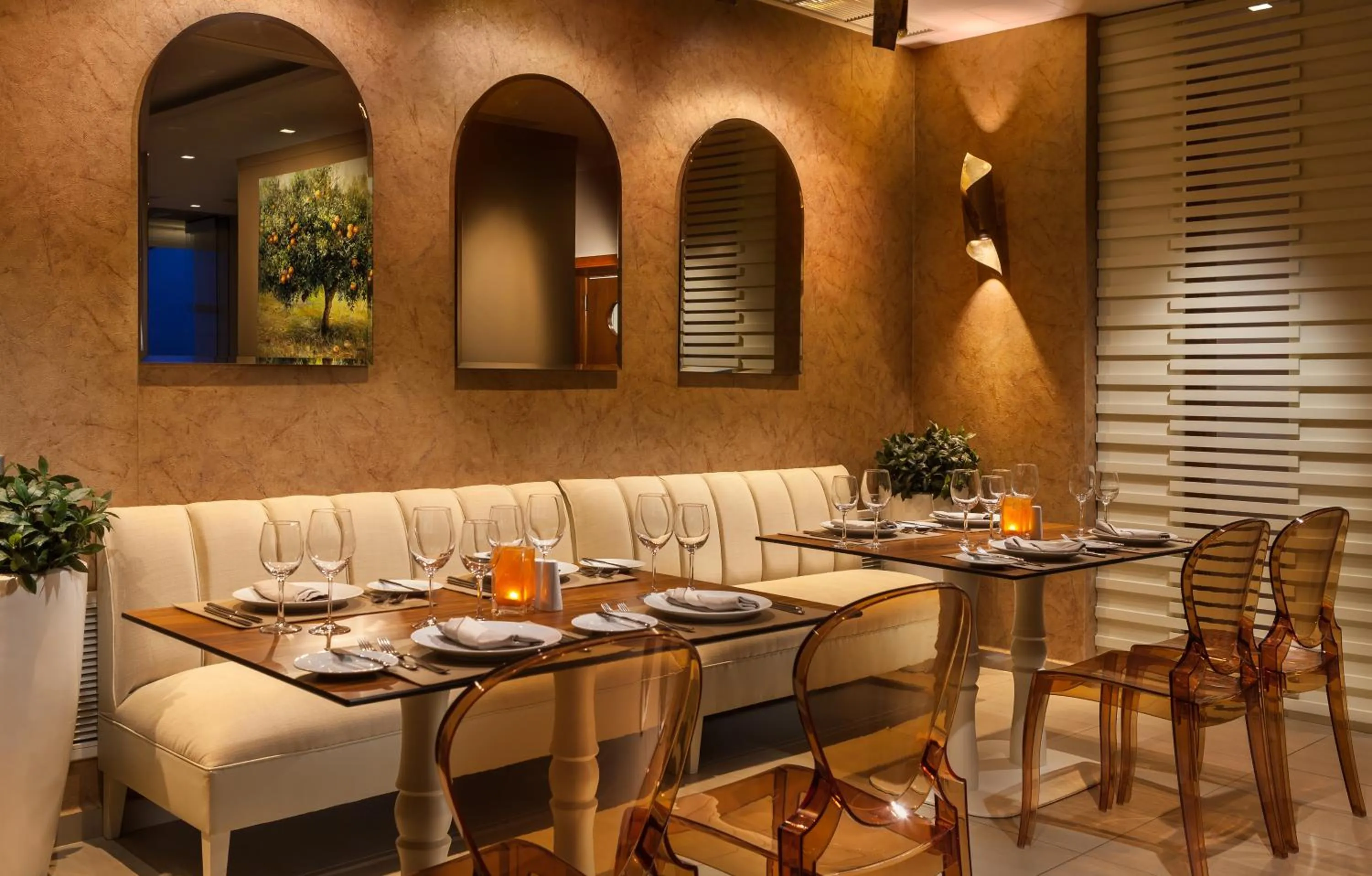 Dining area in Princess Kyniska Suites