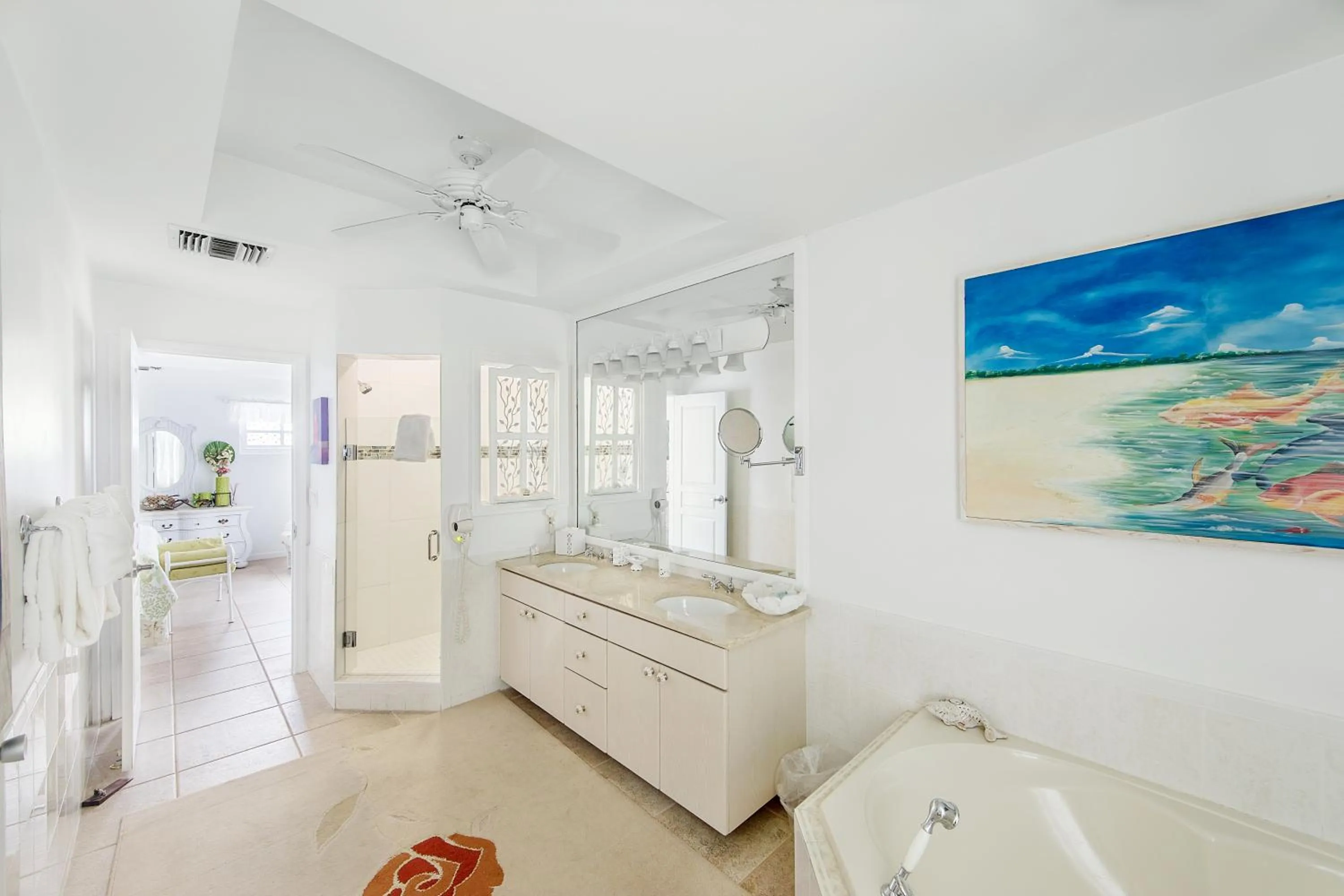 Bathroom in Coral Gardens on Grace Bay