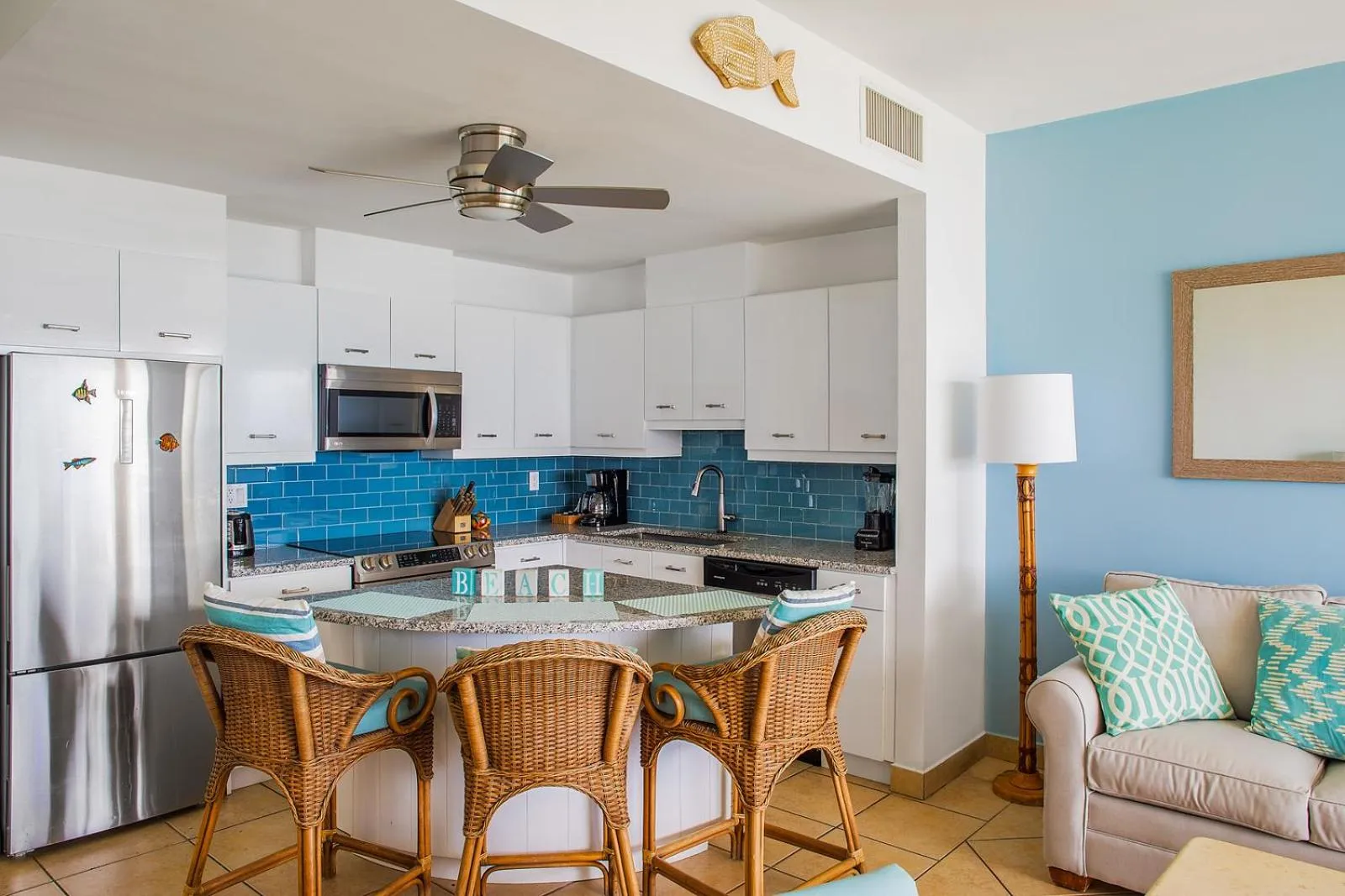 Kitchen or kitchenette in Coral Gardens on Grace Bay