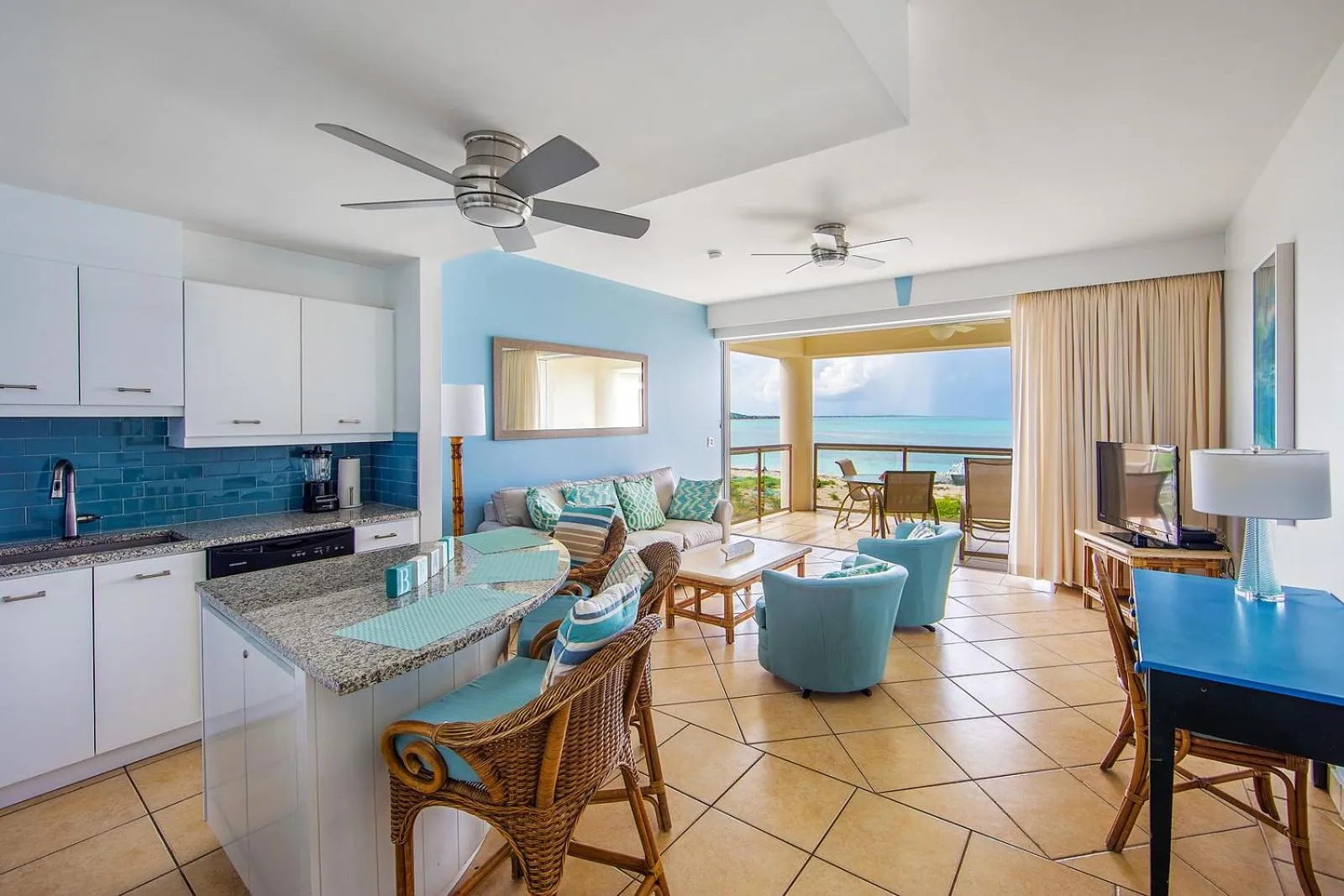 Kitchen or kitchenette in Coral Gardens on Grace Bay