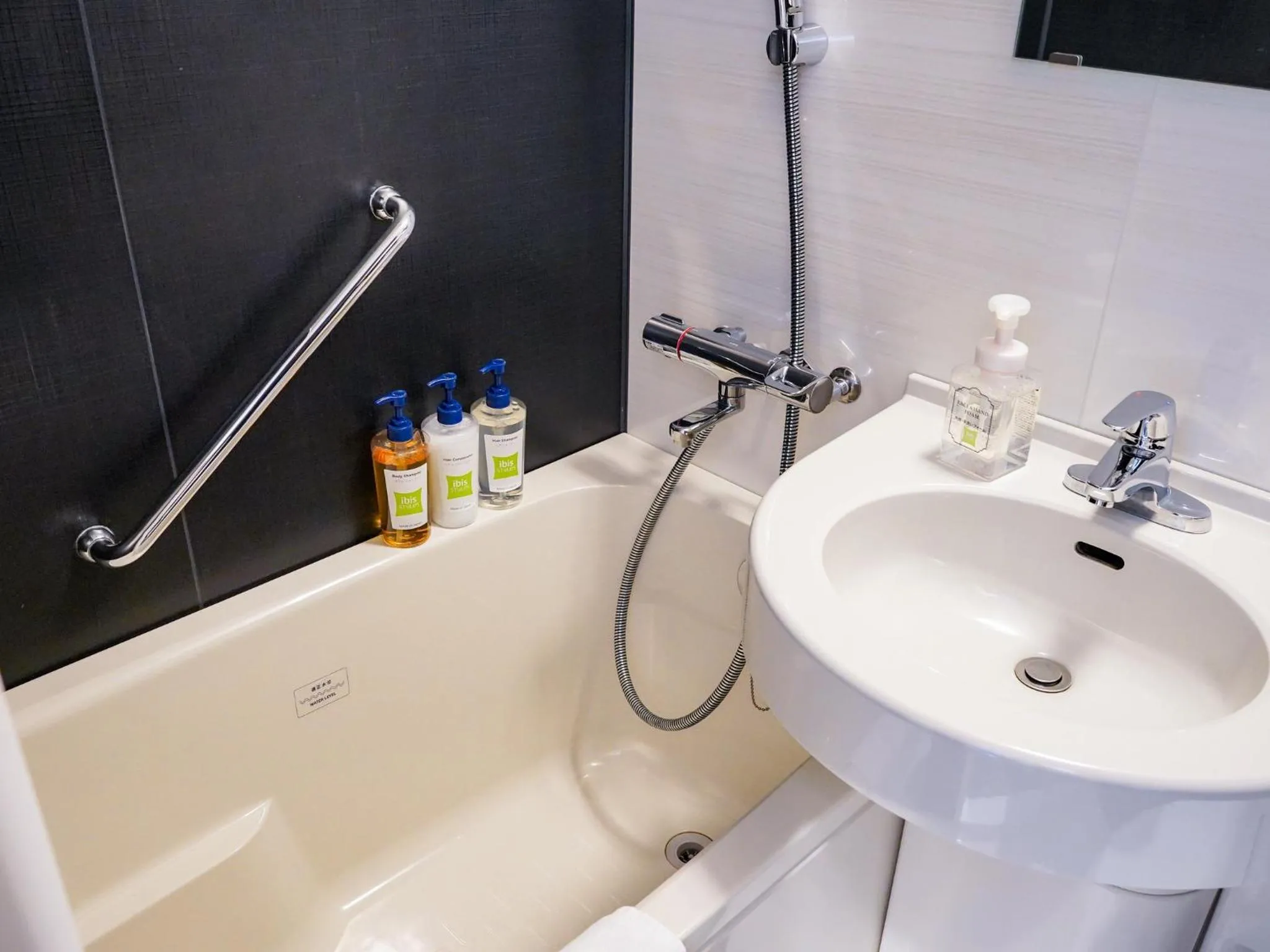 Bathroom in ibis Styles Tokyo Ginza East