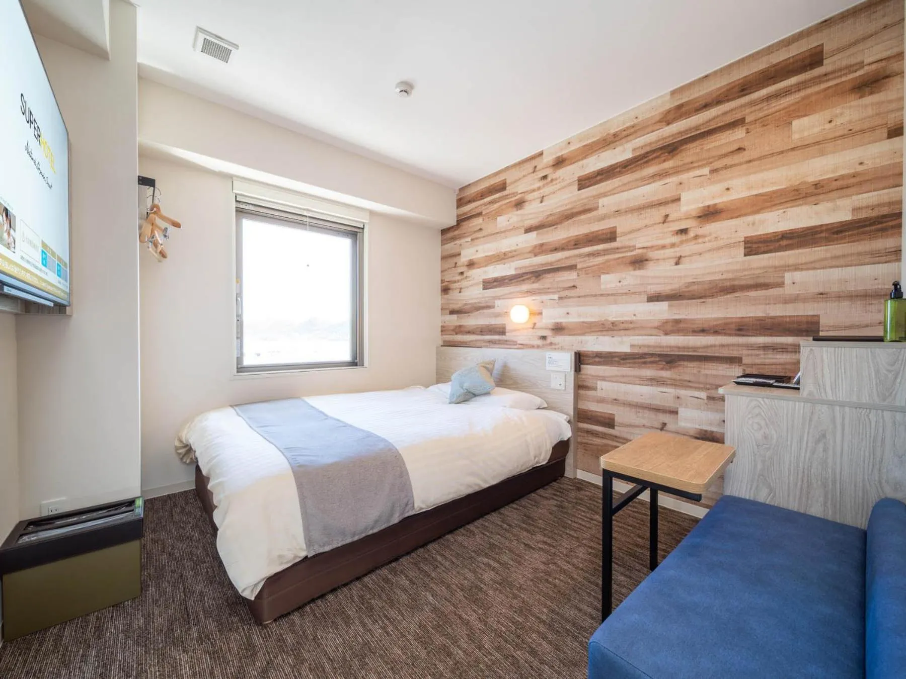 Photo of the whole room, Bed in Super Hotel Premier Shimonoseki