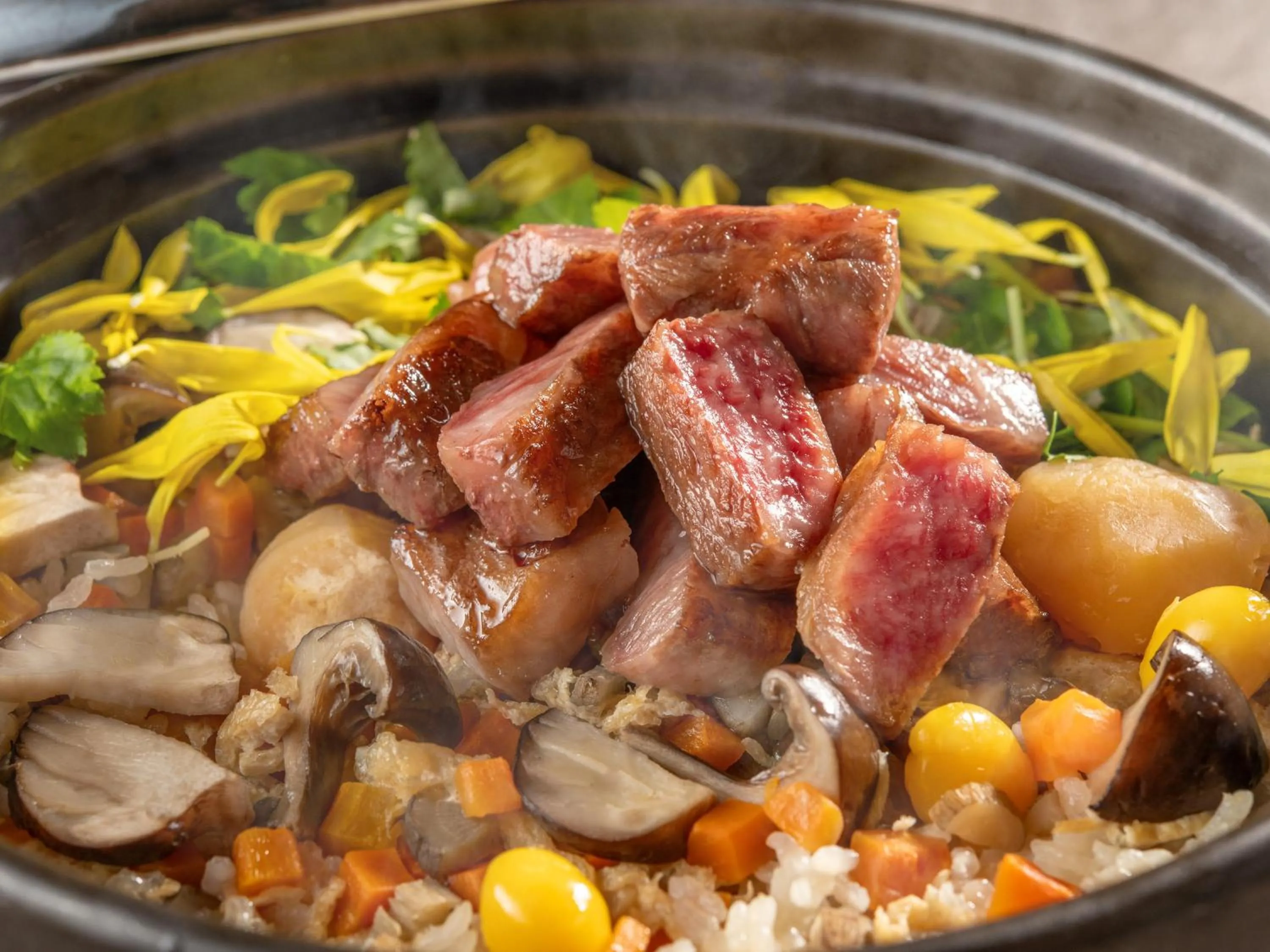 Dinner in KAMENOI HOTEL Kitsuregawa