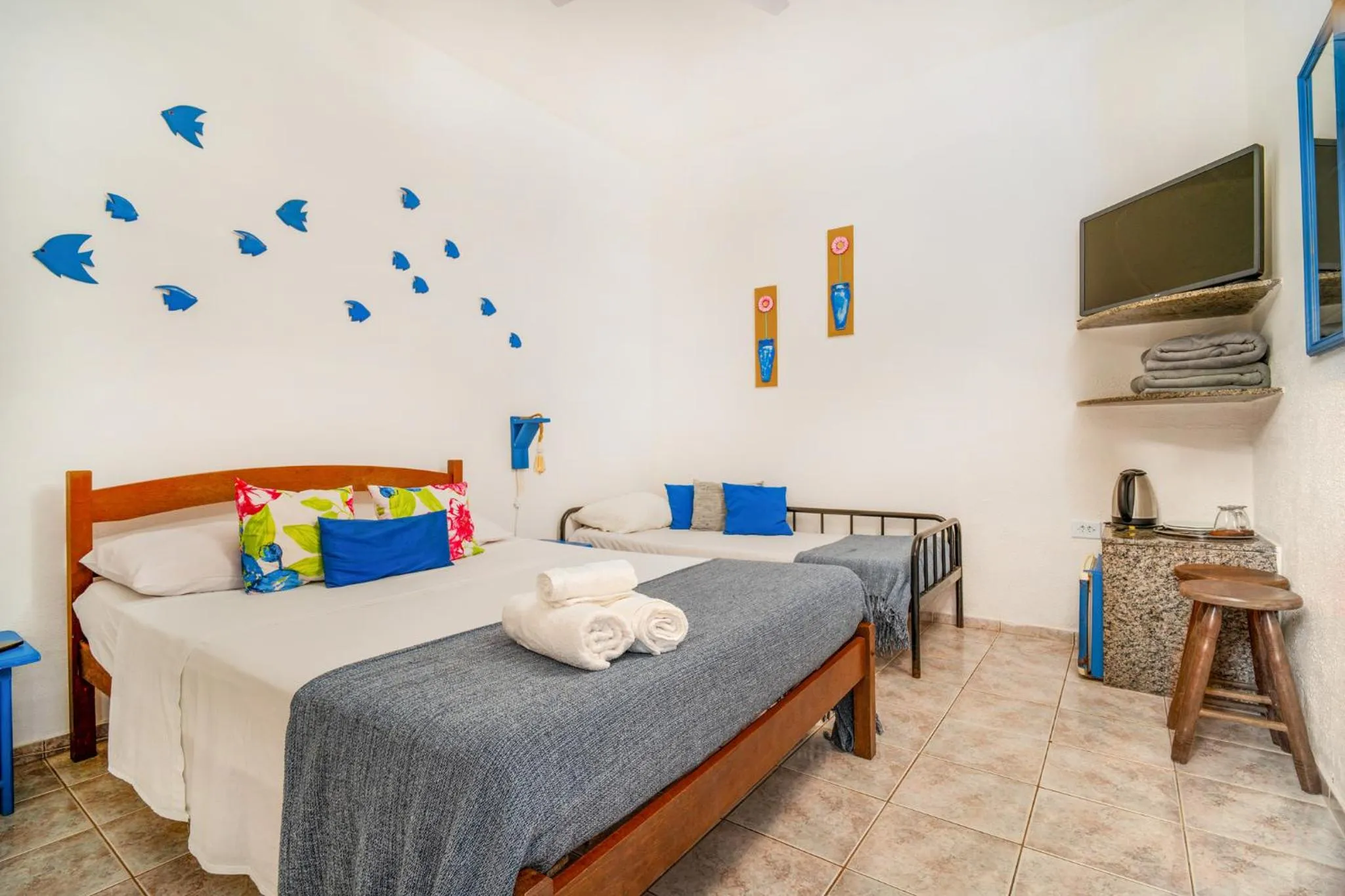 Bed in Pousada Costa Verde