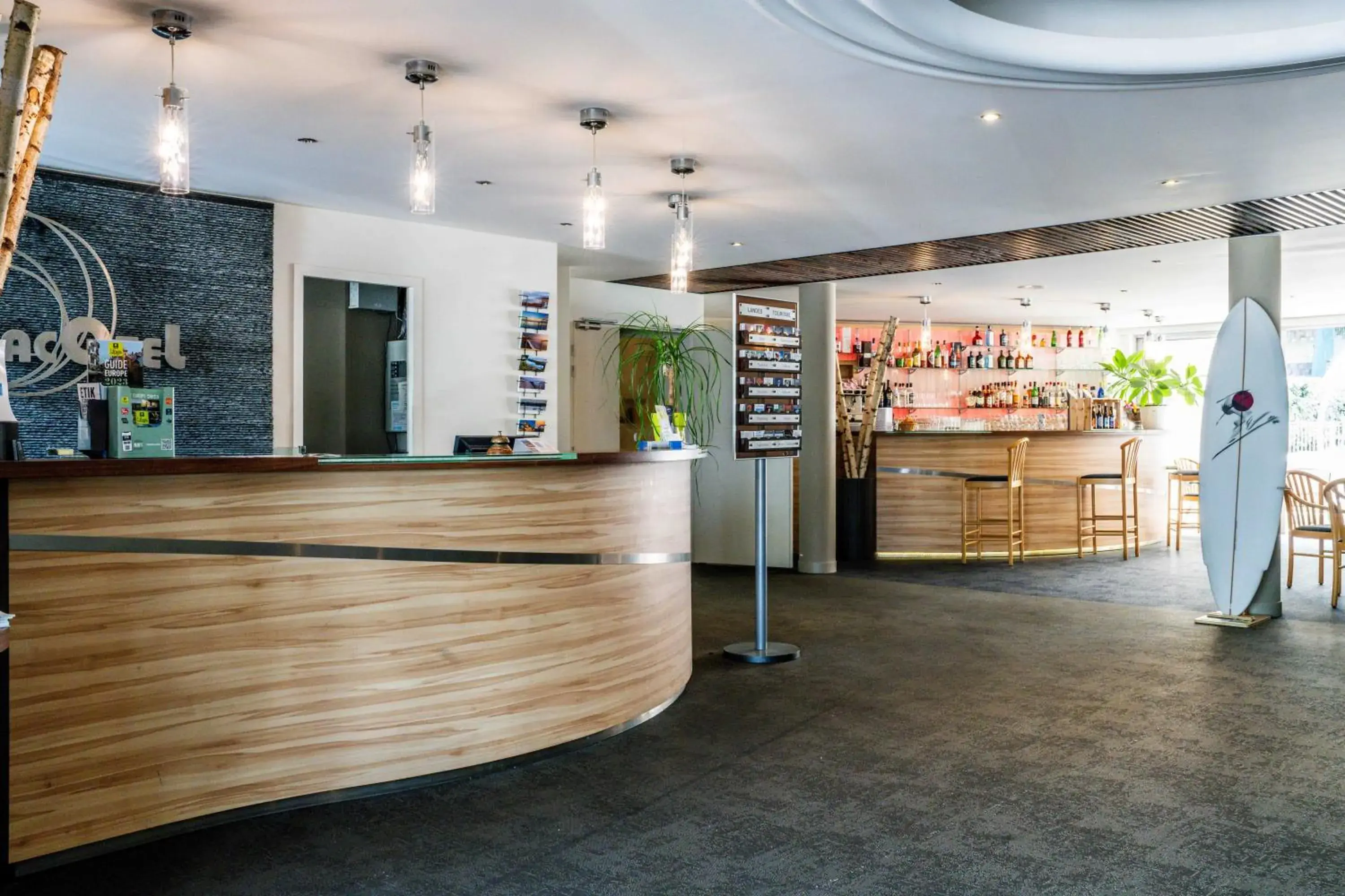 Lobby or reception in Hotel Logis Lacotel Lobby or reception in Hotel Logis Lacotel