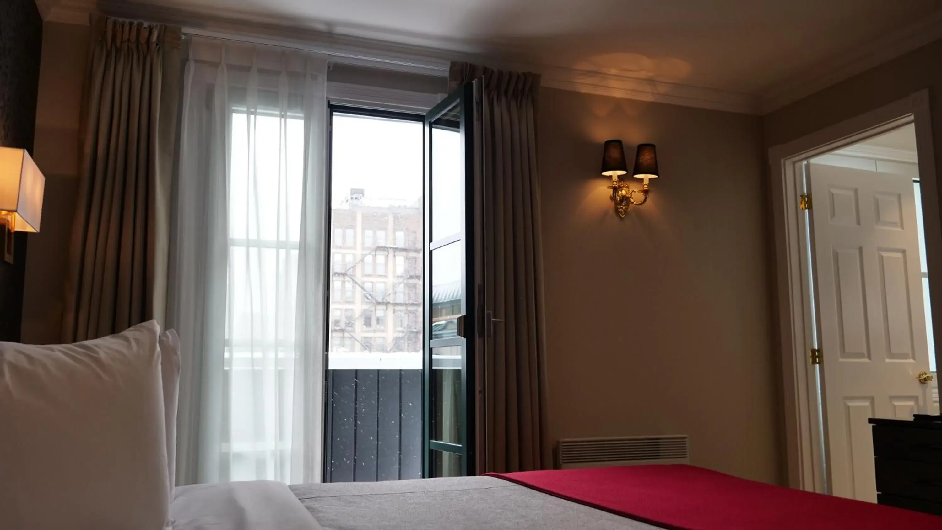 Balcony/Terrace, Bed in Hotel Bonaparte Balcony/Terrace, Bed in Hotel Bonaparte