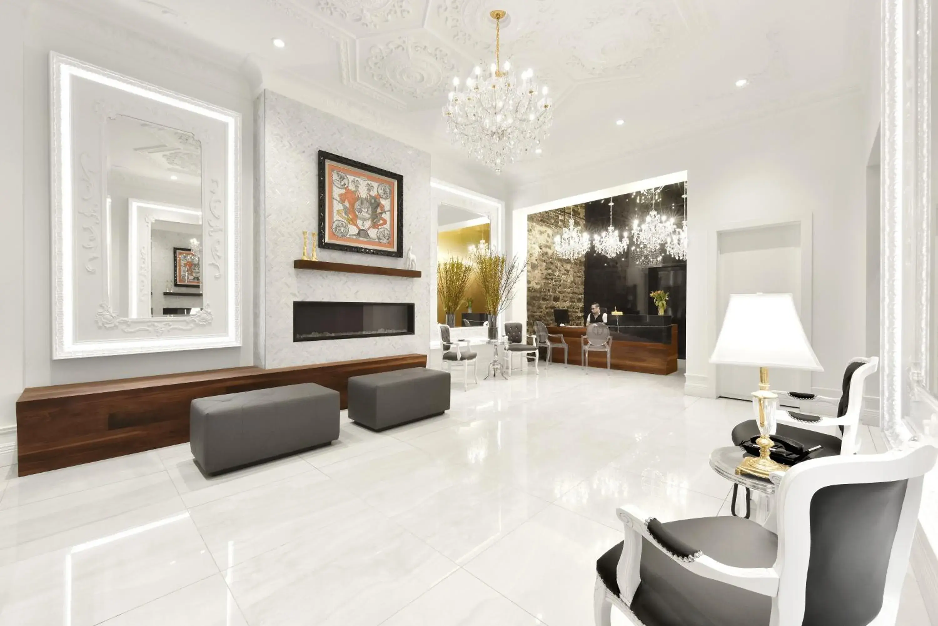 Lobby or reception in Hotel Bonaparte Lobby or reception in Hotel Bonaparte