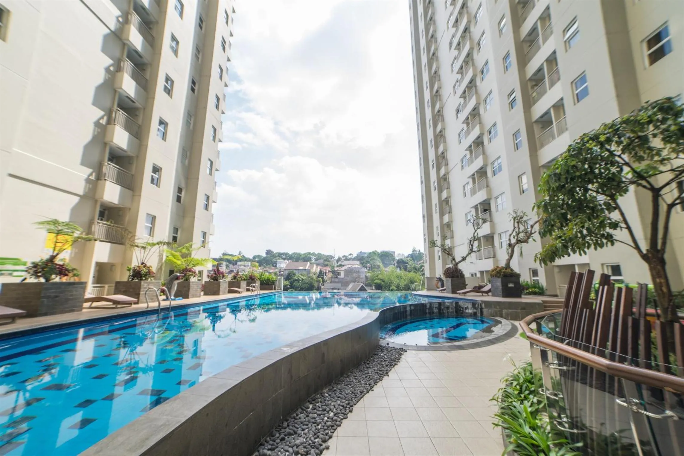 Quiet 2BR Apartment @ Parahyangan Residence Apartement with Mountain View By Travelio