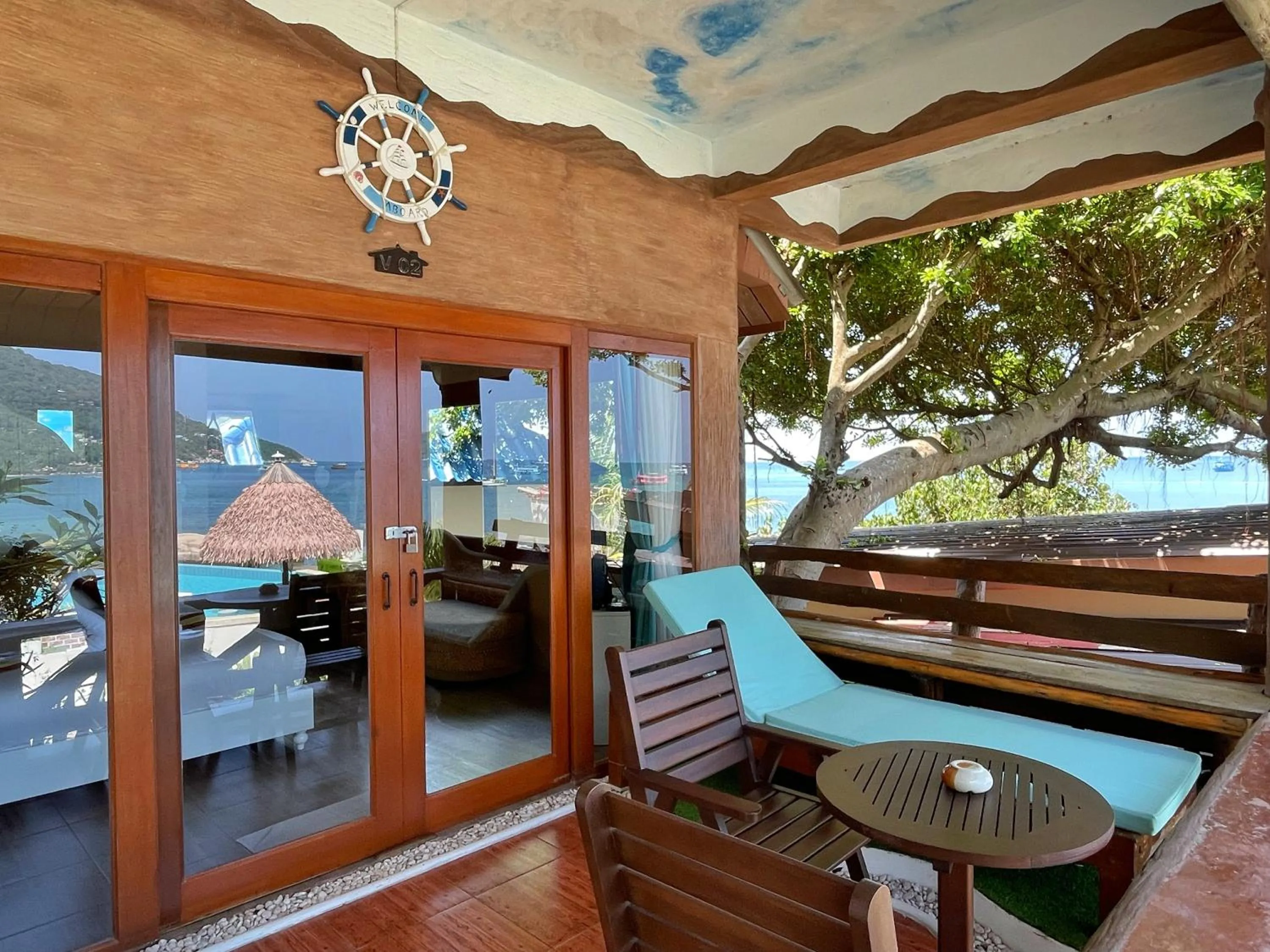 Balcony/Terrace in DD Hut Koh Tao