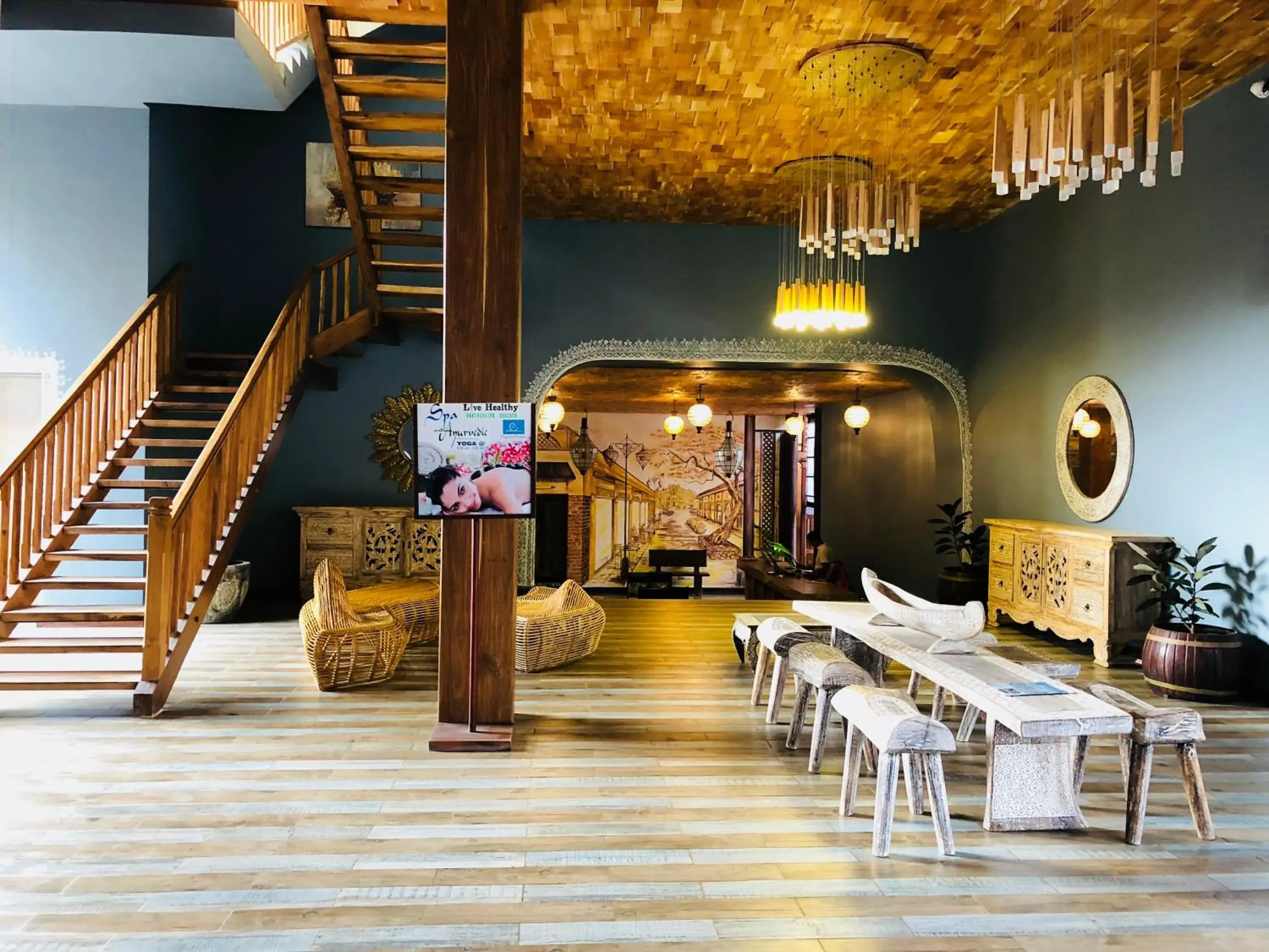 Lobby or reception in Thaproban Pavilion Resort and Spa Lobby or reception in Thaproban Pavilion Resort and Spa