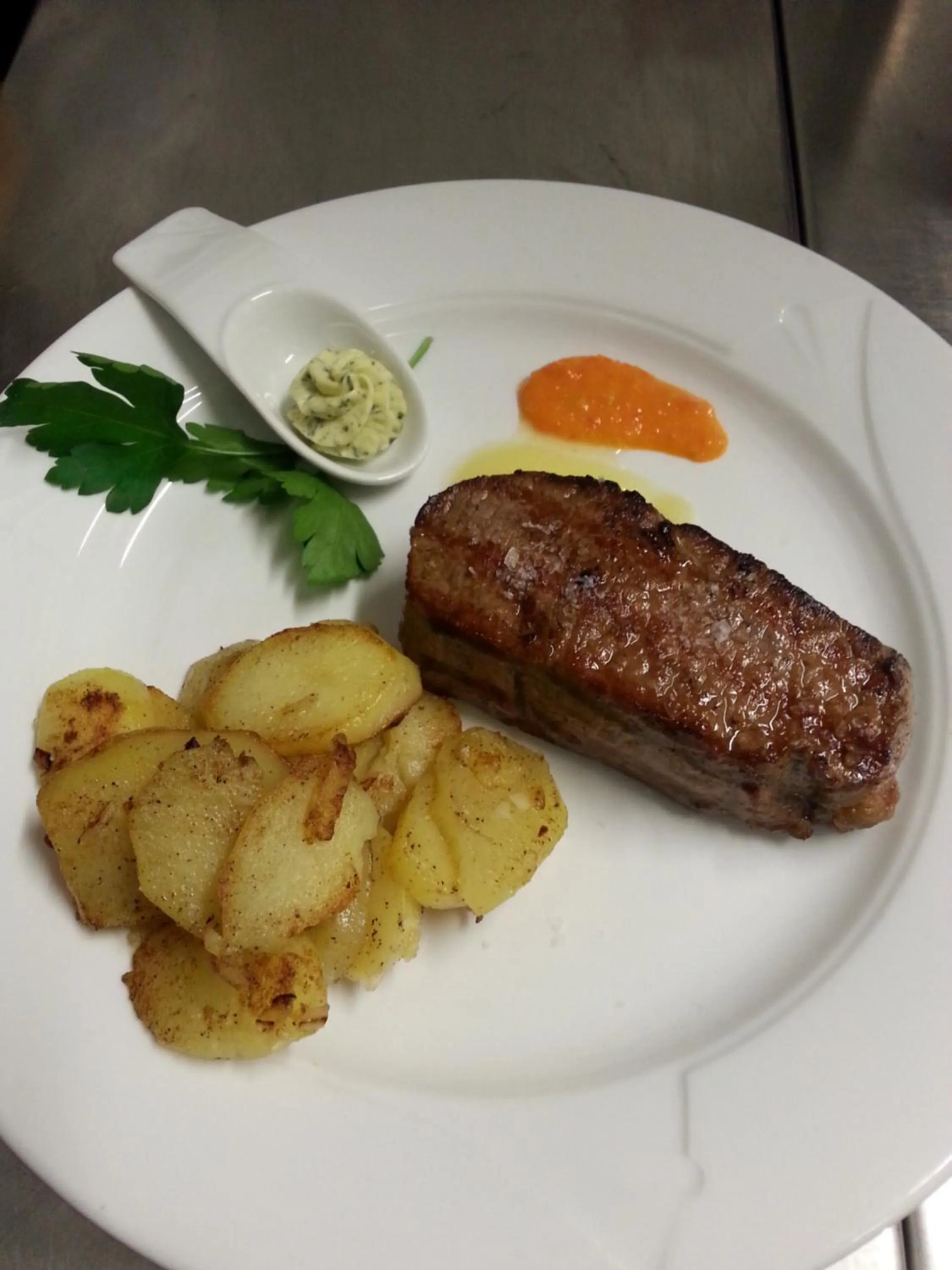 Food close-up in Hotel Restaurant Zunftstube