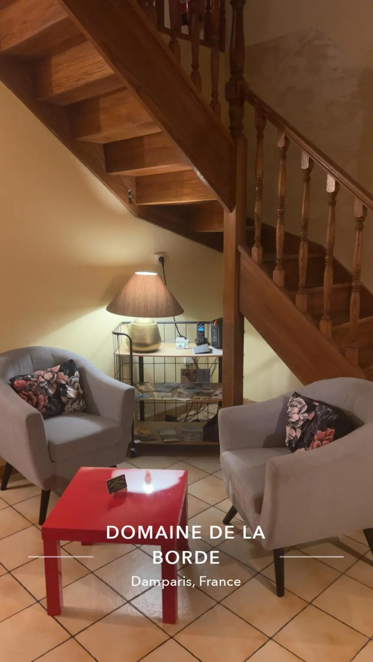 Living room in Domaine de la Borde