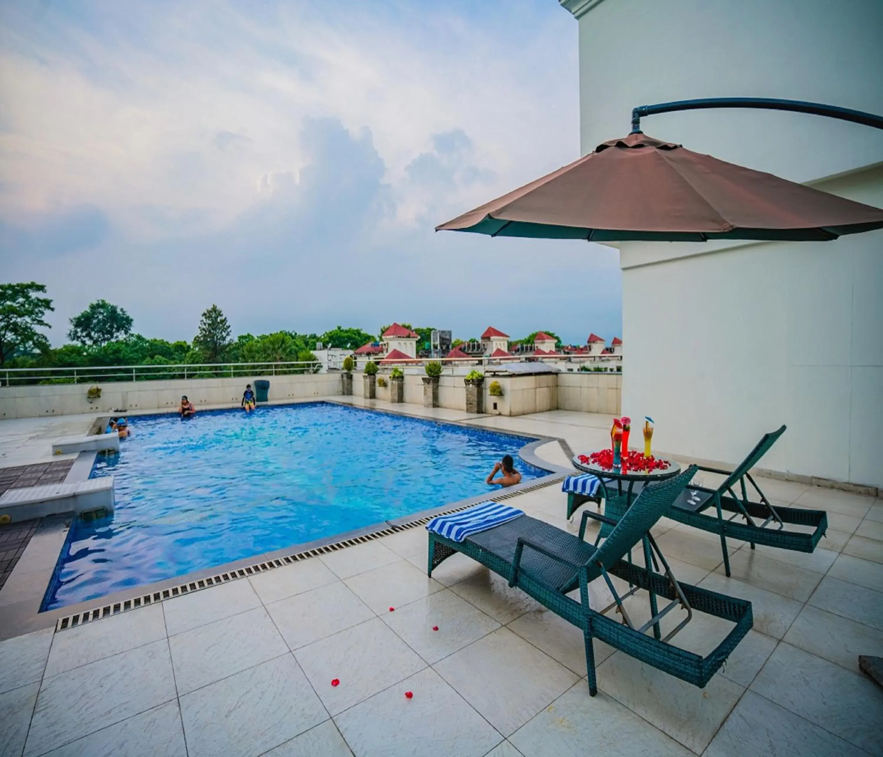 Swimming pool in Barsana Hotel & Resort Siliguri Swimming pool in Barsana Hotel & Resort Siliguri