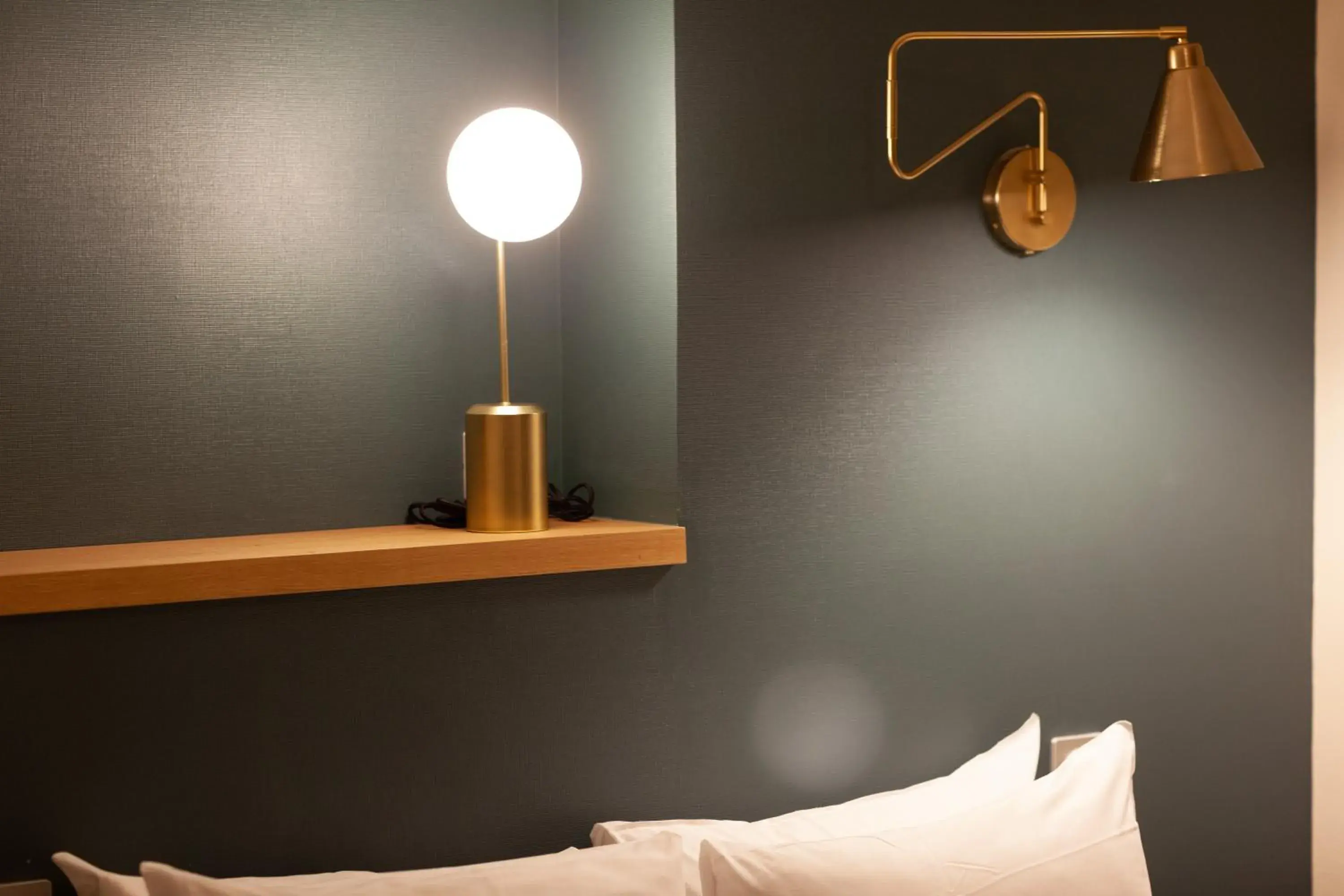 Decorative detail, Bed in Grand Hotel de la Gare, Angers Decorative detail, Bed in Grand Hotel de la Gare, Angers