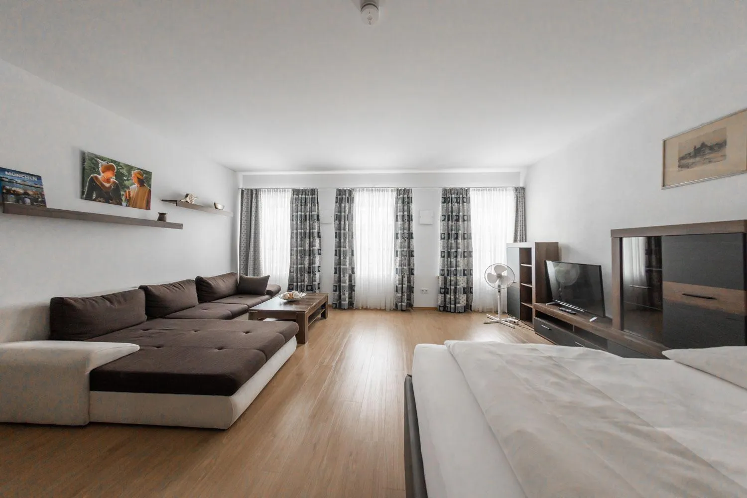 Bed in Hotel Freischütz Apartments