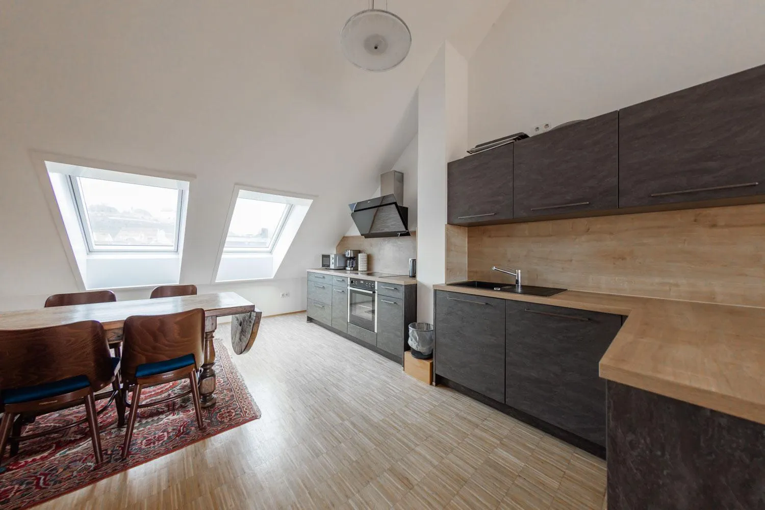 Kitchen or kitchenette in Hotel Freischütz Apartments
