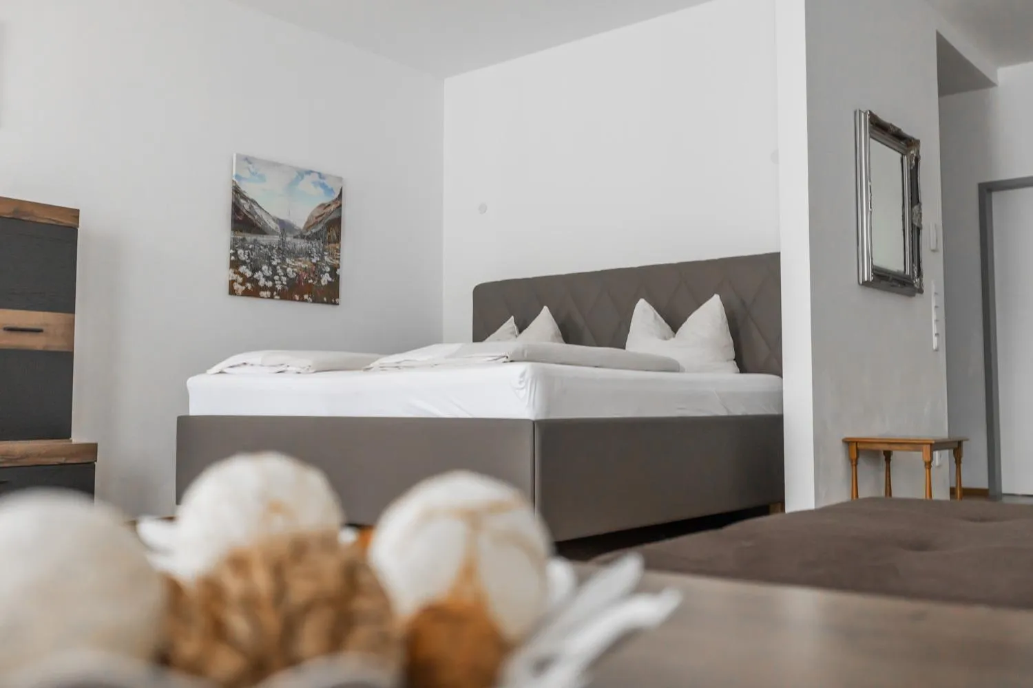 Bed in Hotel Freischütz Apartments