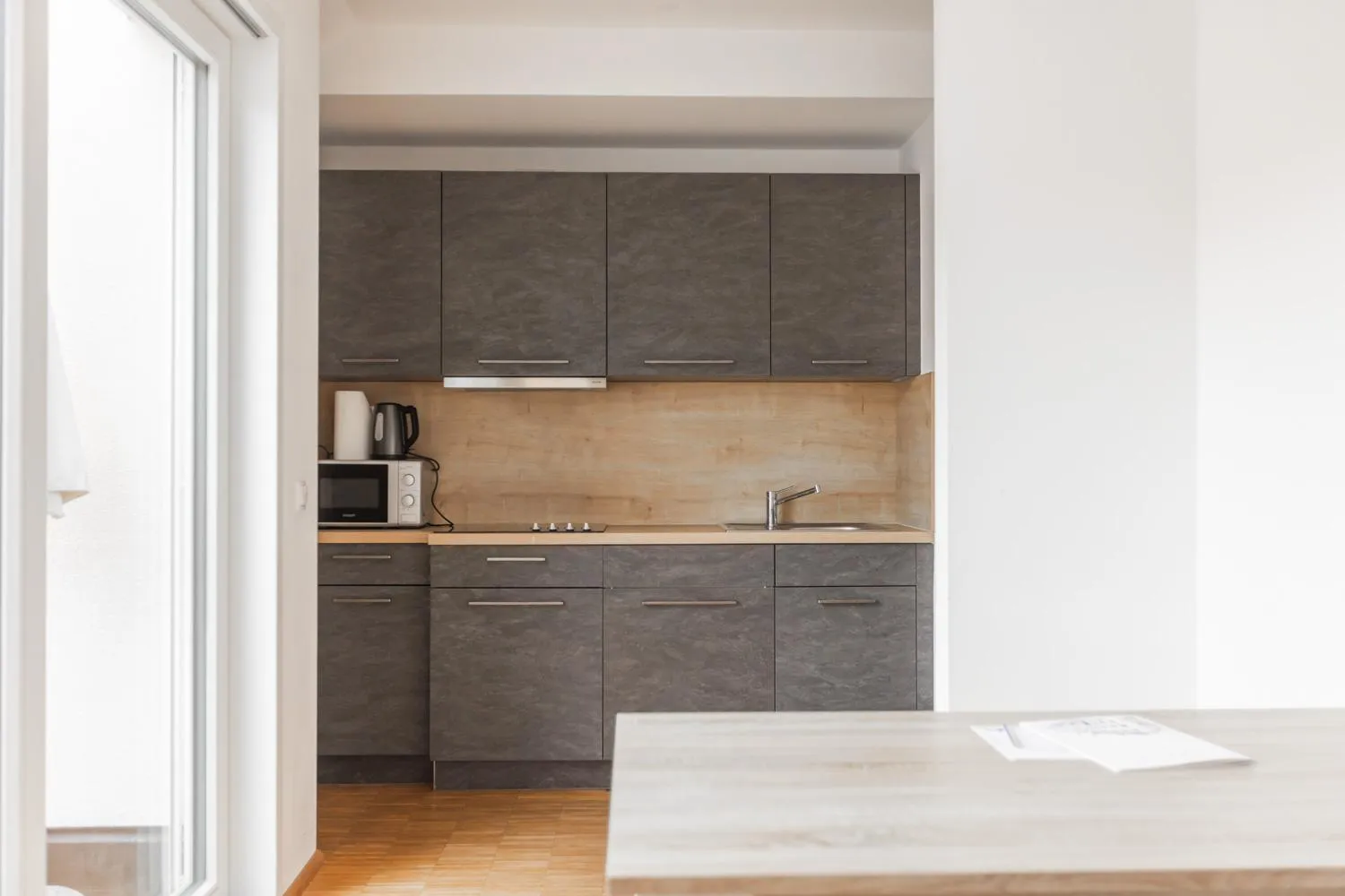 Kitchen or kitchenette in Hotel Freischütz Apartments