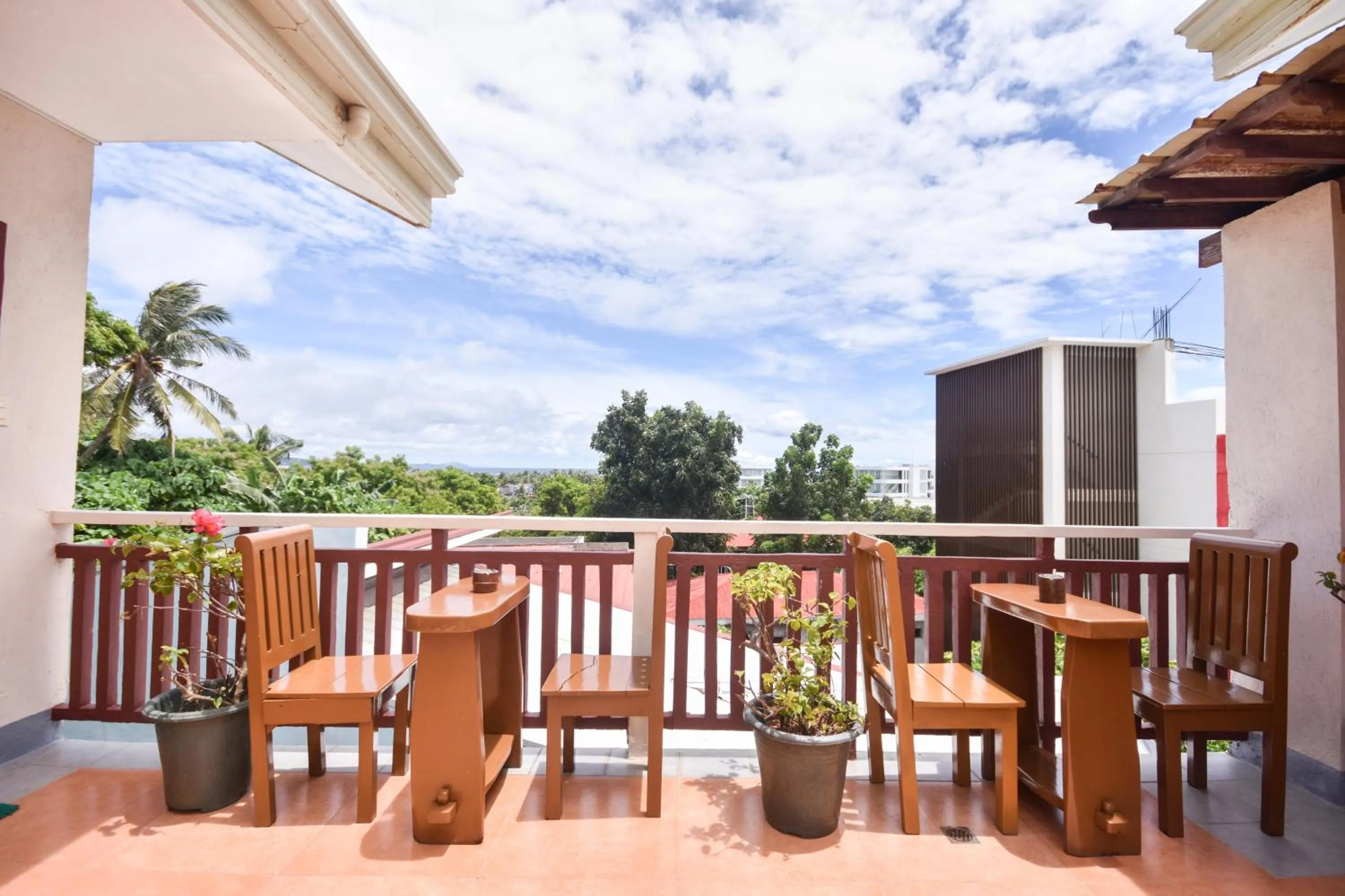 Balcony/Terrace in Agos Boracay Rooms + Beds