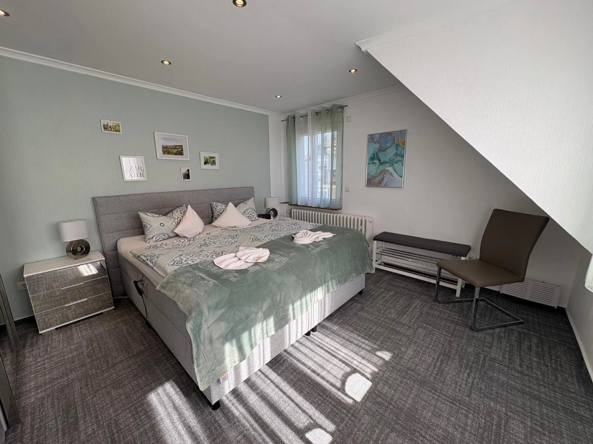 Bedroom, Bed in Ferienhaus Nehring