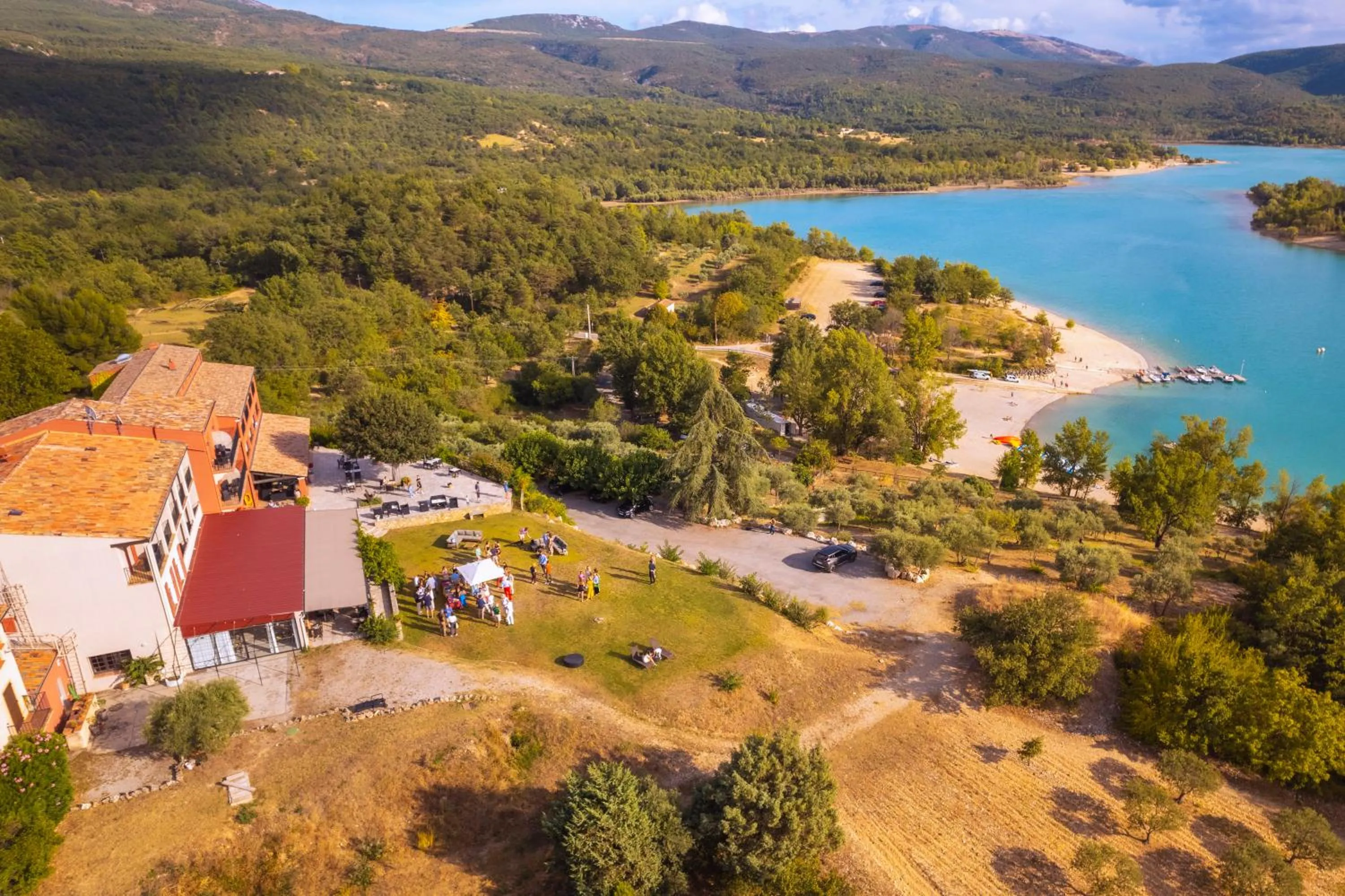 Bird's eye view in Auberge des Salles