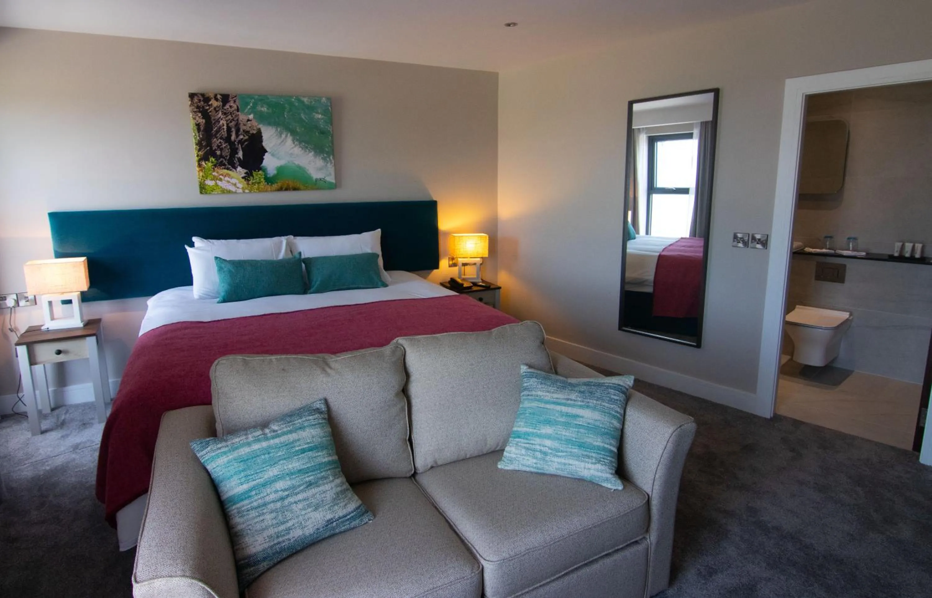 Bed in Rooms at The Marine