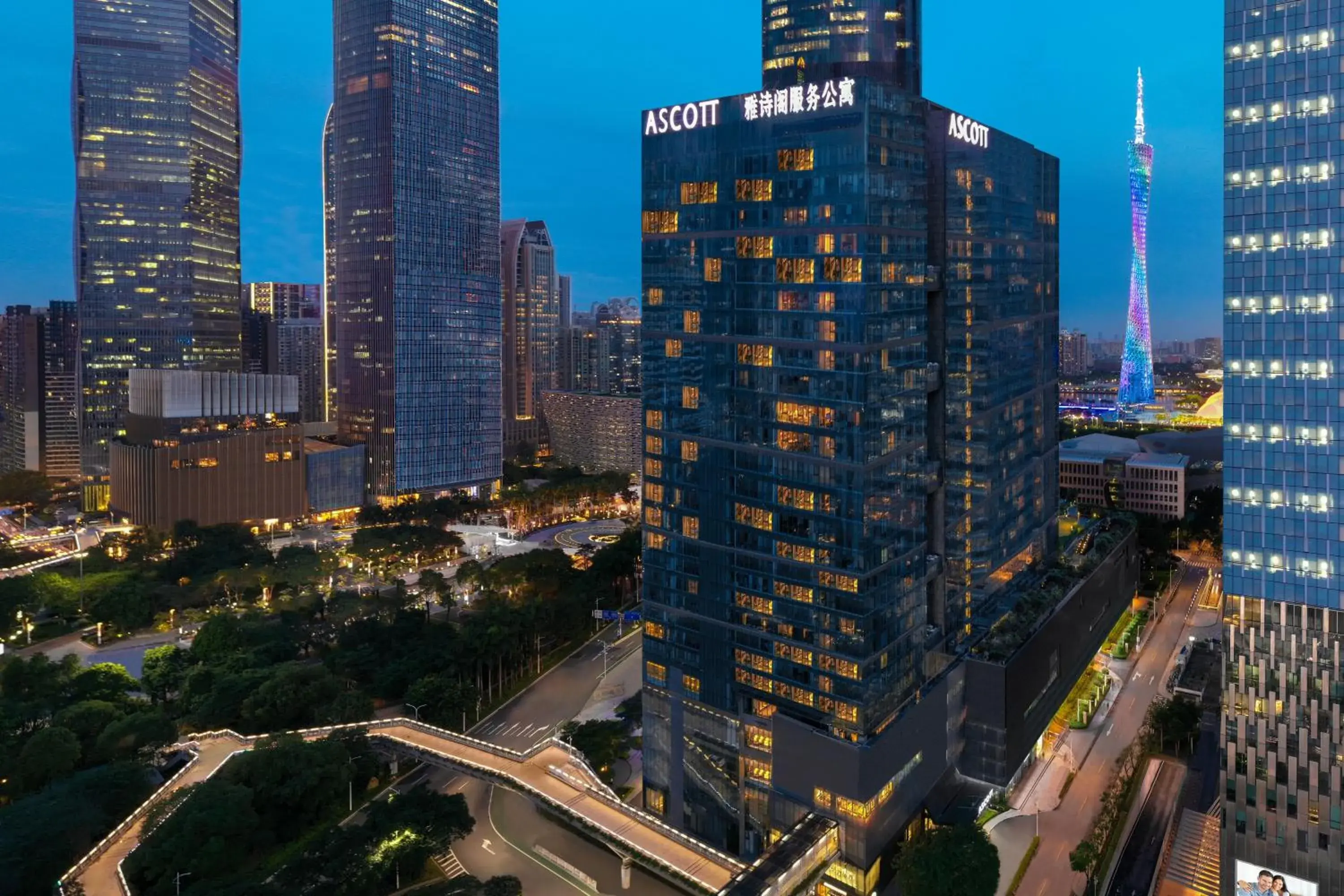 Property building in Ascott IFC Guangzhou Property building in Ascott IFC Guangzhou