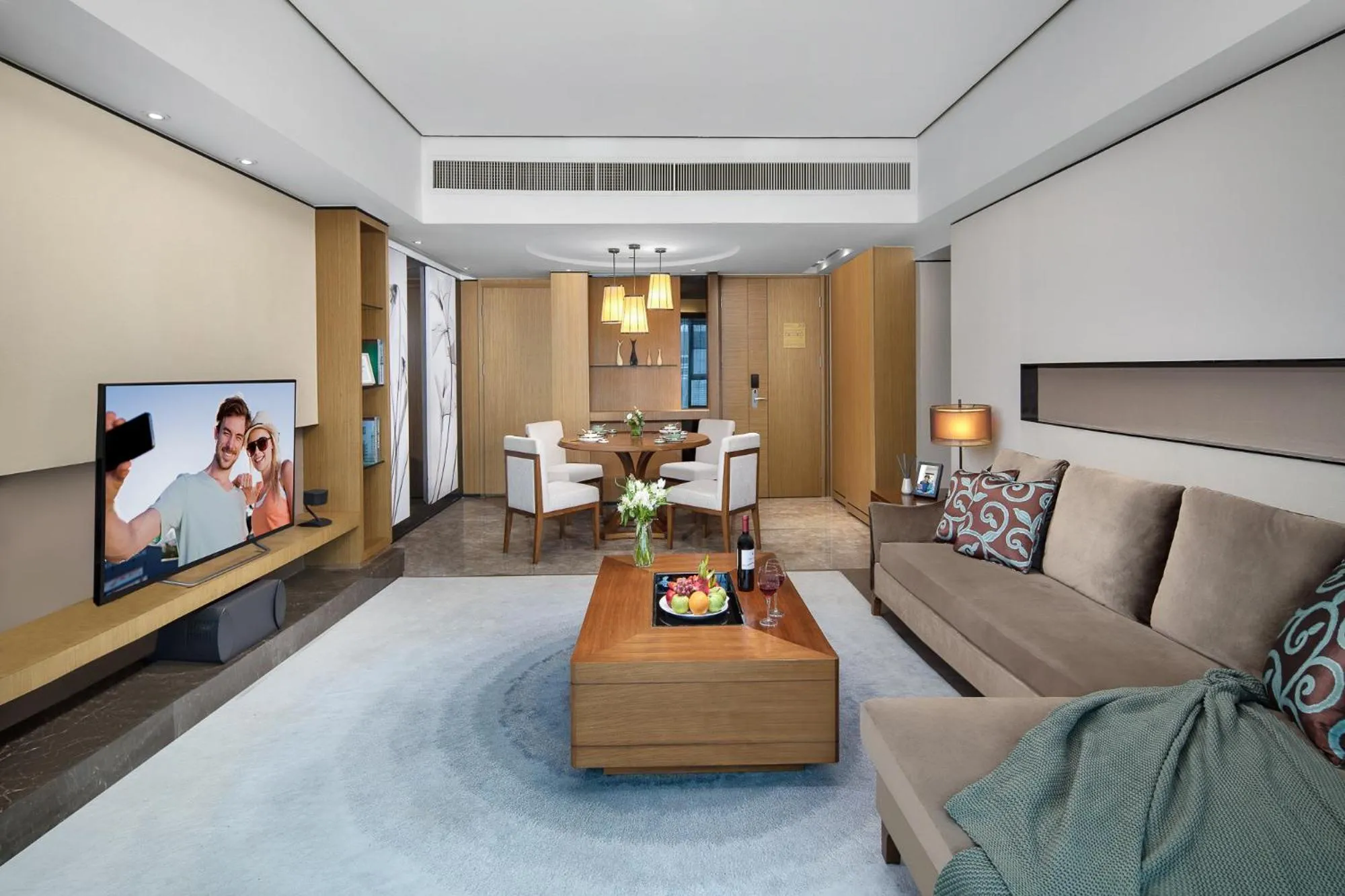 Living room in Ascott IFC Guangzhou - Free Shuttle Bus For Canton Fair