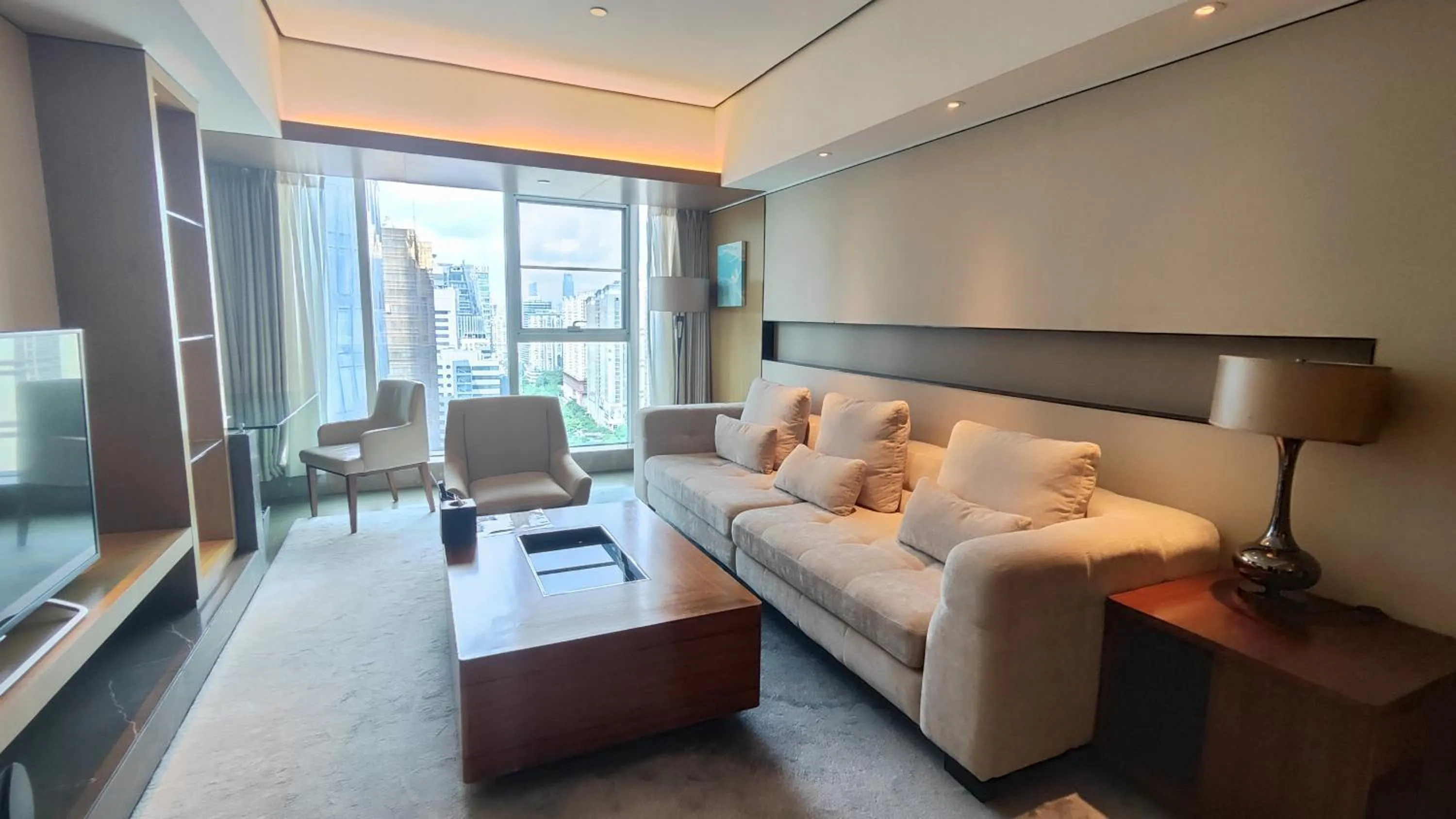Living room in Ascott IFC Guangzhou - Free Shuttle Bus For Canton Fair