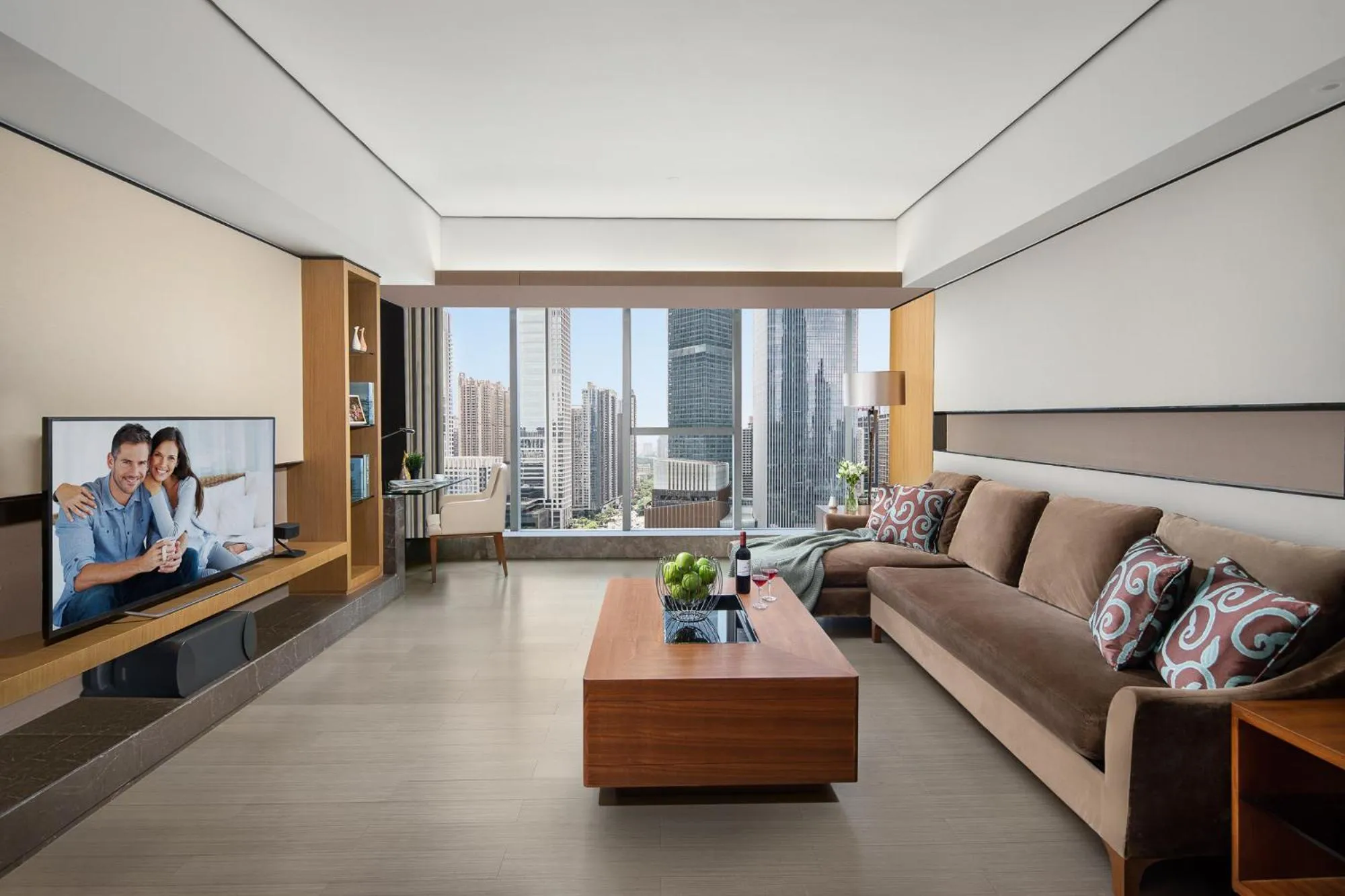 Living room in Ascott IFC Guangzhou - Free Shuttle Bus For Canton Fair