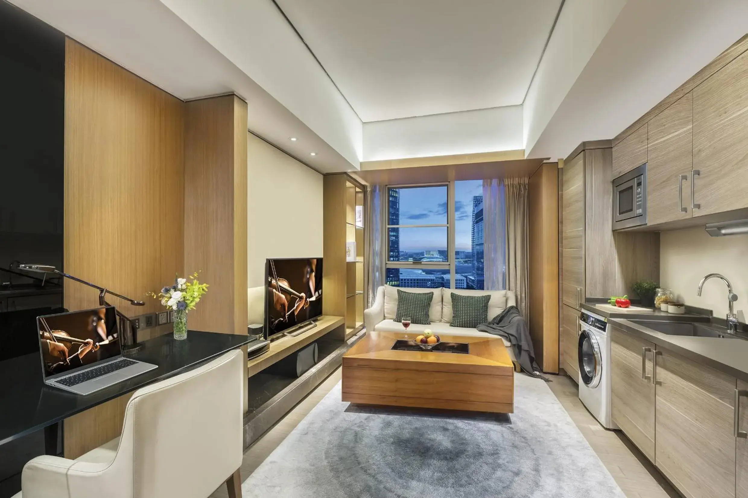 Living room in Ascott IFC Guangzhou Living room in Ascott IFC Guangzhou