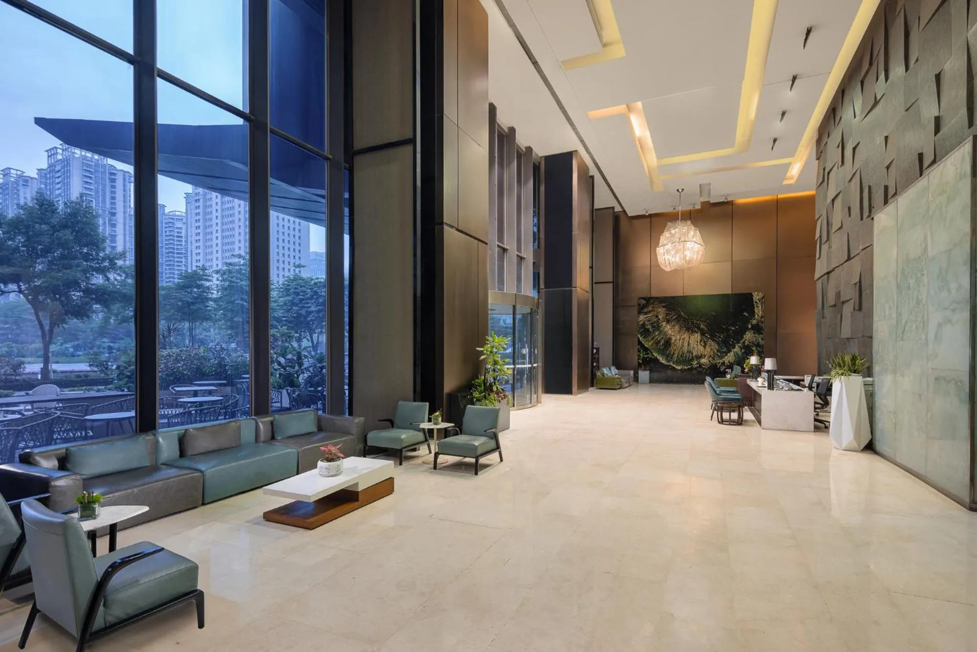 Lobby or reception in Ascott IFC Guangzhou - Free Shuttle Bus For Canton Fair